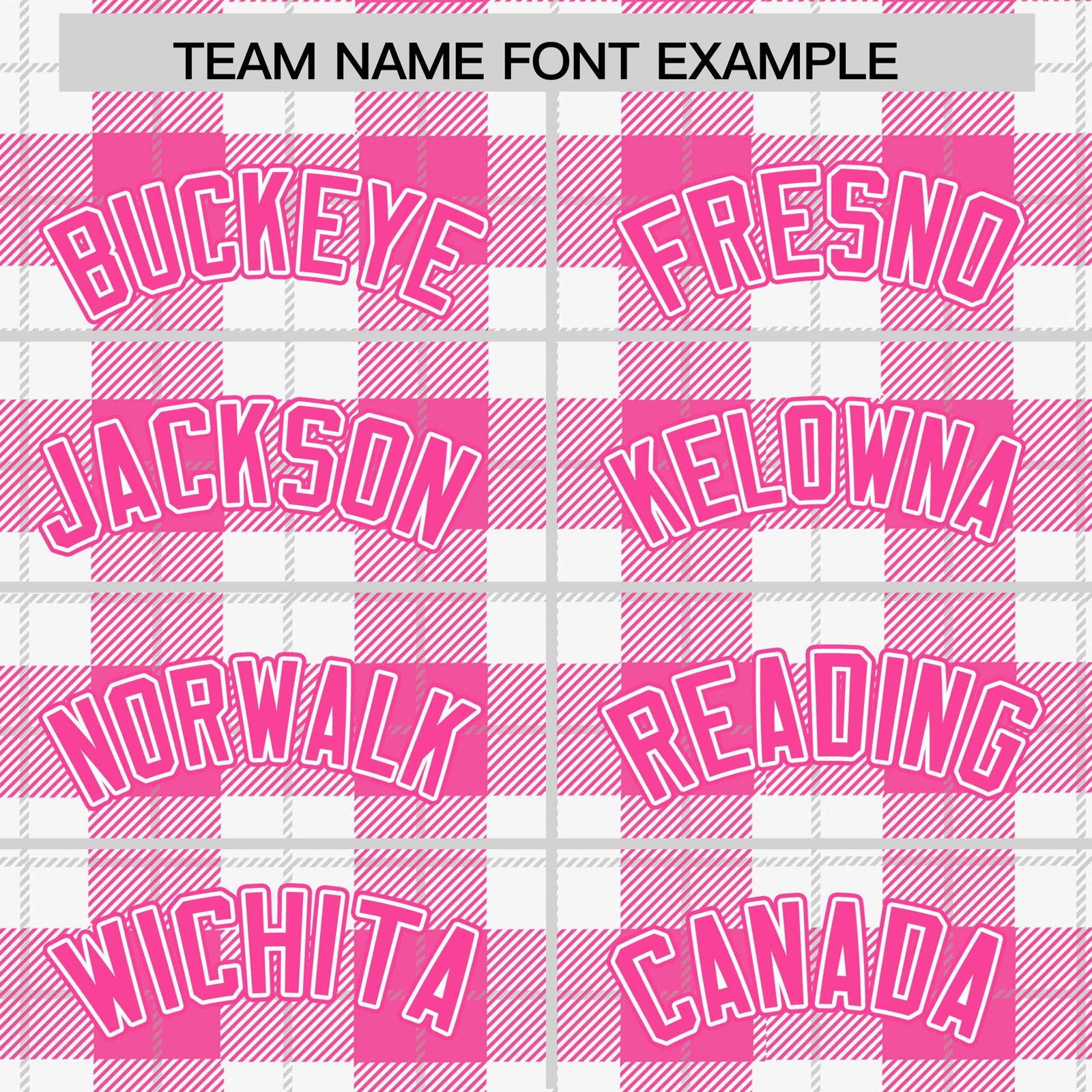 Custom Pink White Varsity Full-Snap Plaid Pattern Letterman Baseball Jacket