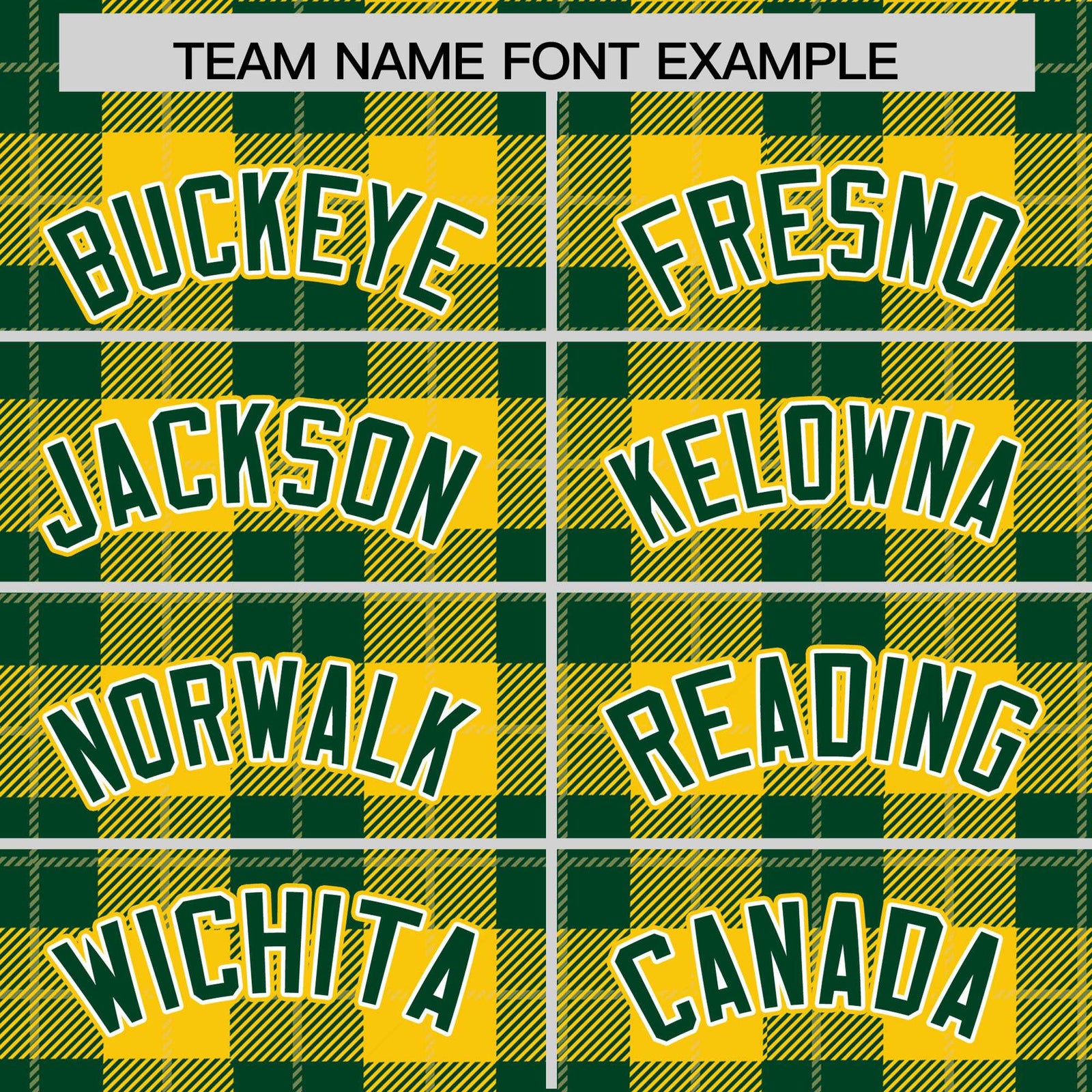 Custom Green Gold Varsity Full-Snap Plaid Pattern Letterman Baseball Jacket