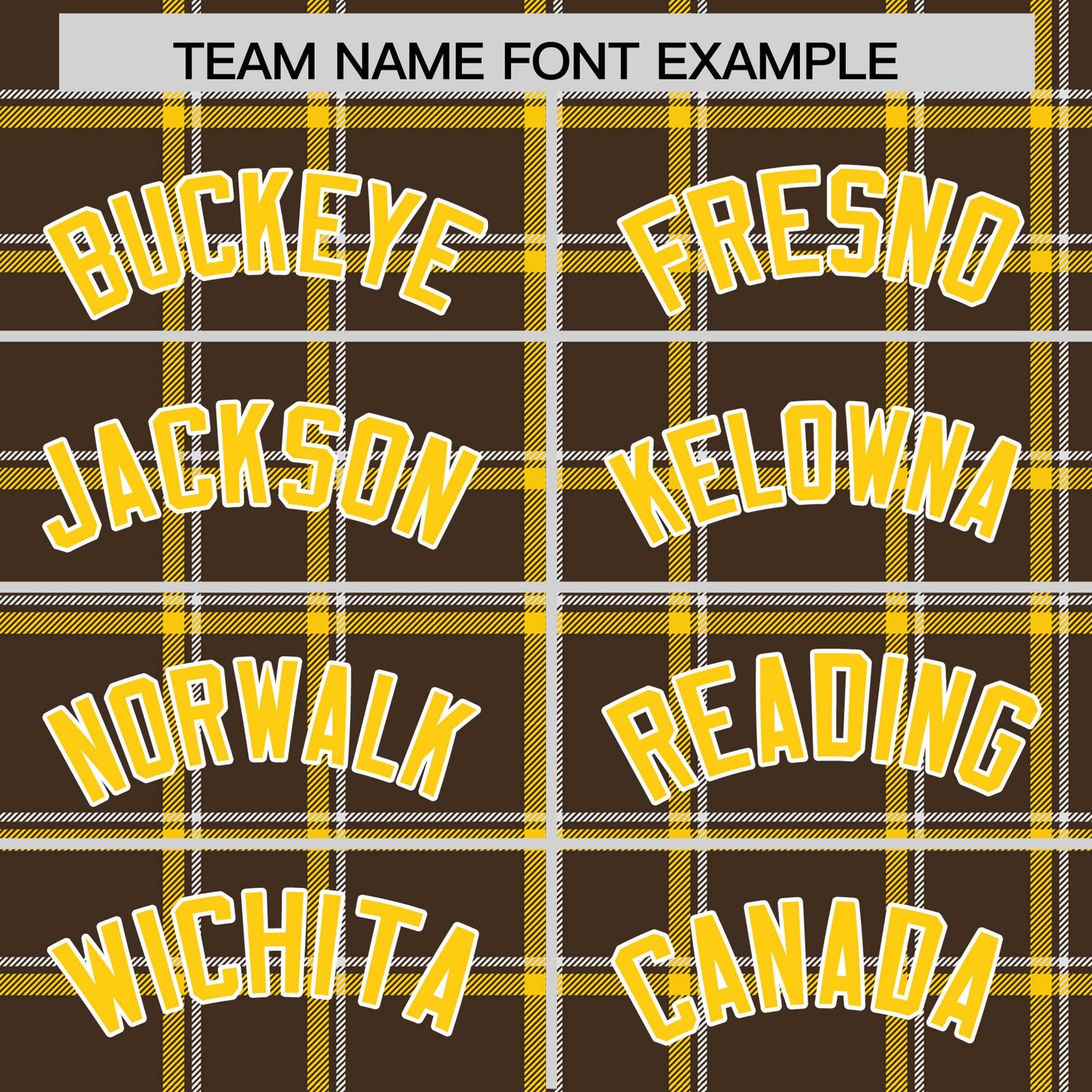 Custom Brown Varsity Full-Snap Plaid Pattern Letterman Baseball Jacket