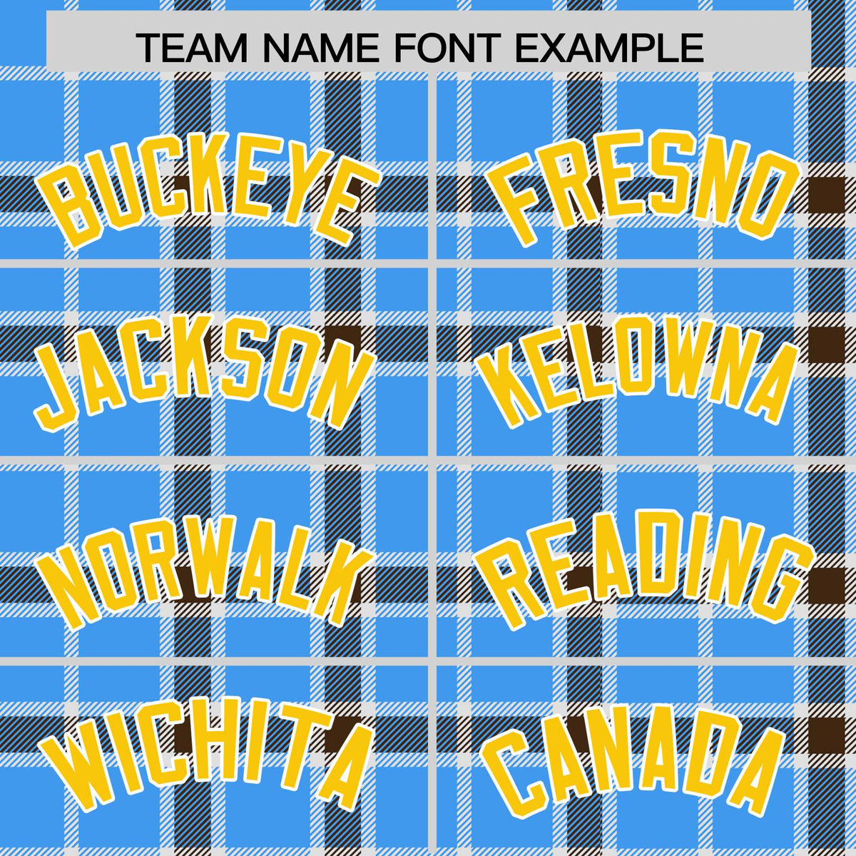 Custom Powder Blue Varsity Full-Snap Plaid Pattern Letterman Baseball Jacket