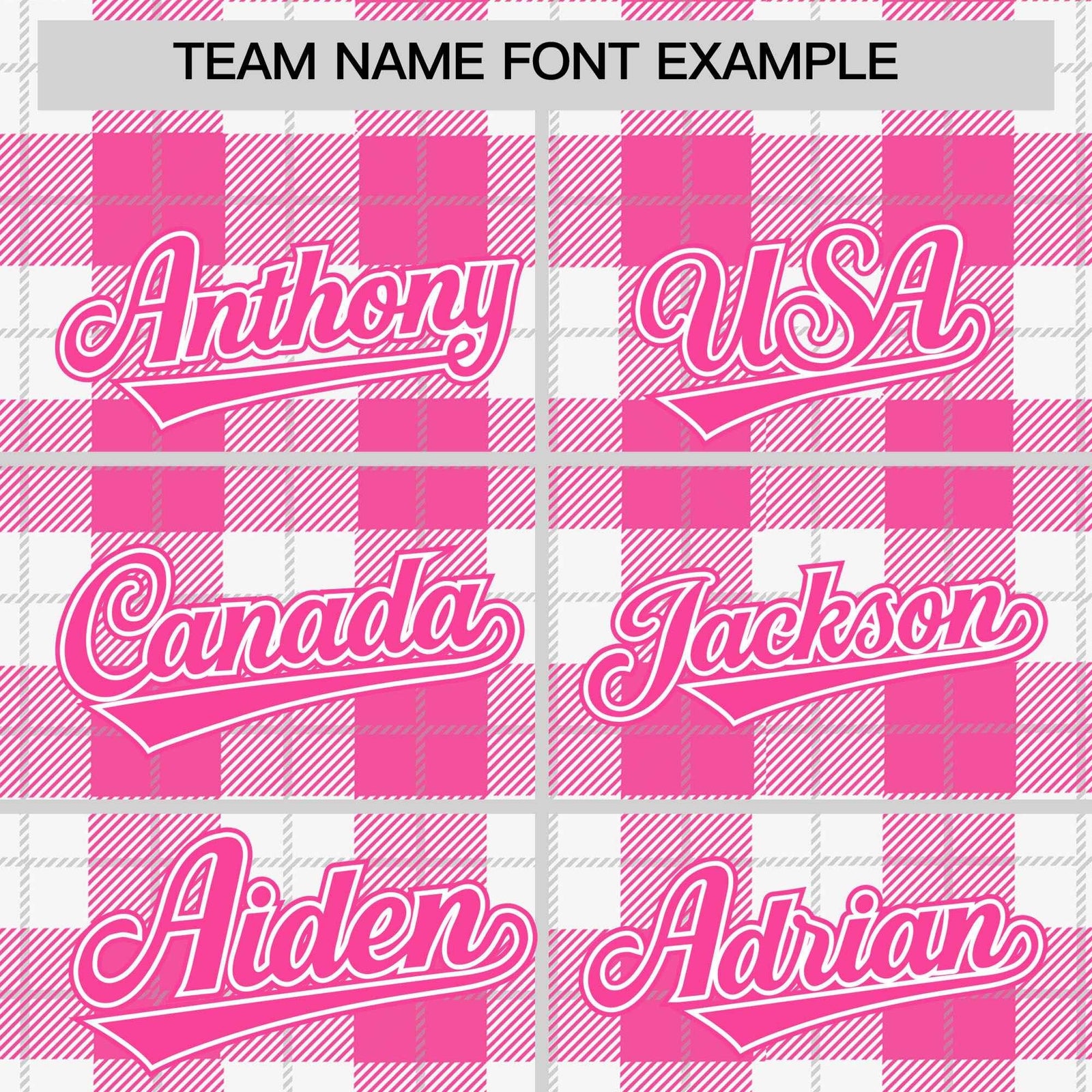 Custom Pink White Varsity Full-Snap Plaid Pattern Letterman Baseball Jacket