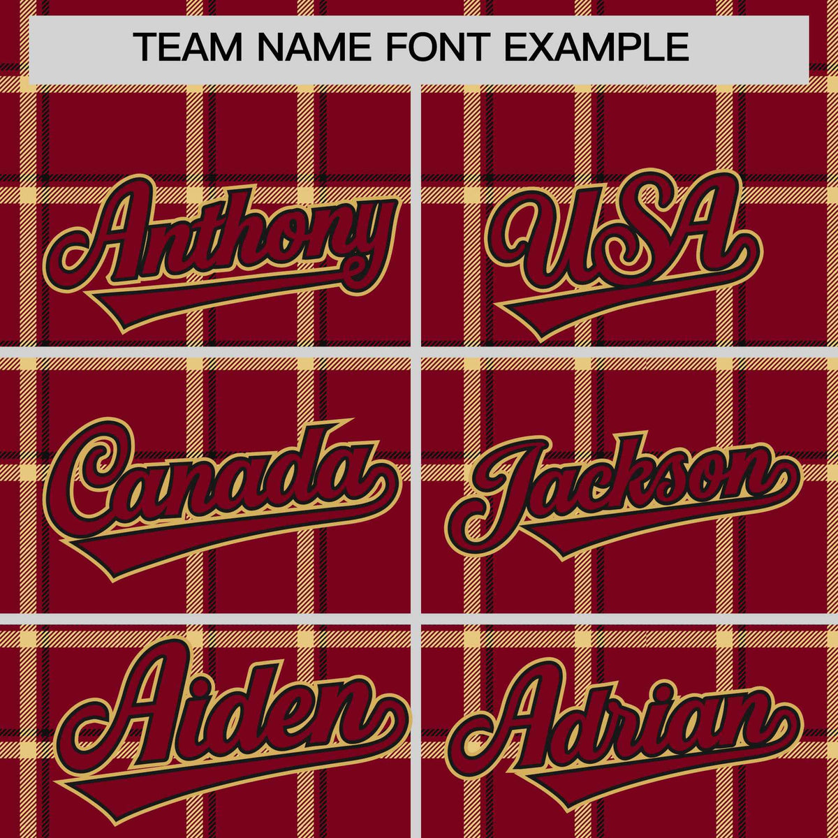 Custom Crimson Varsity Full-Snap Plaid Pattern Letterman Baseball Jacket