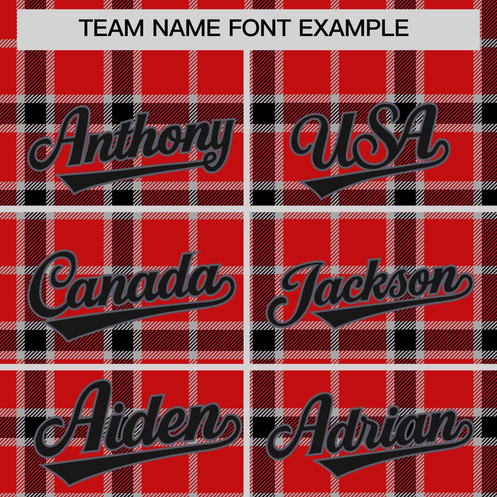 Custom Red Varsity Full-Snap Plaid Pattern Letterman Baseball Jacket