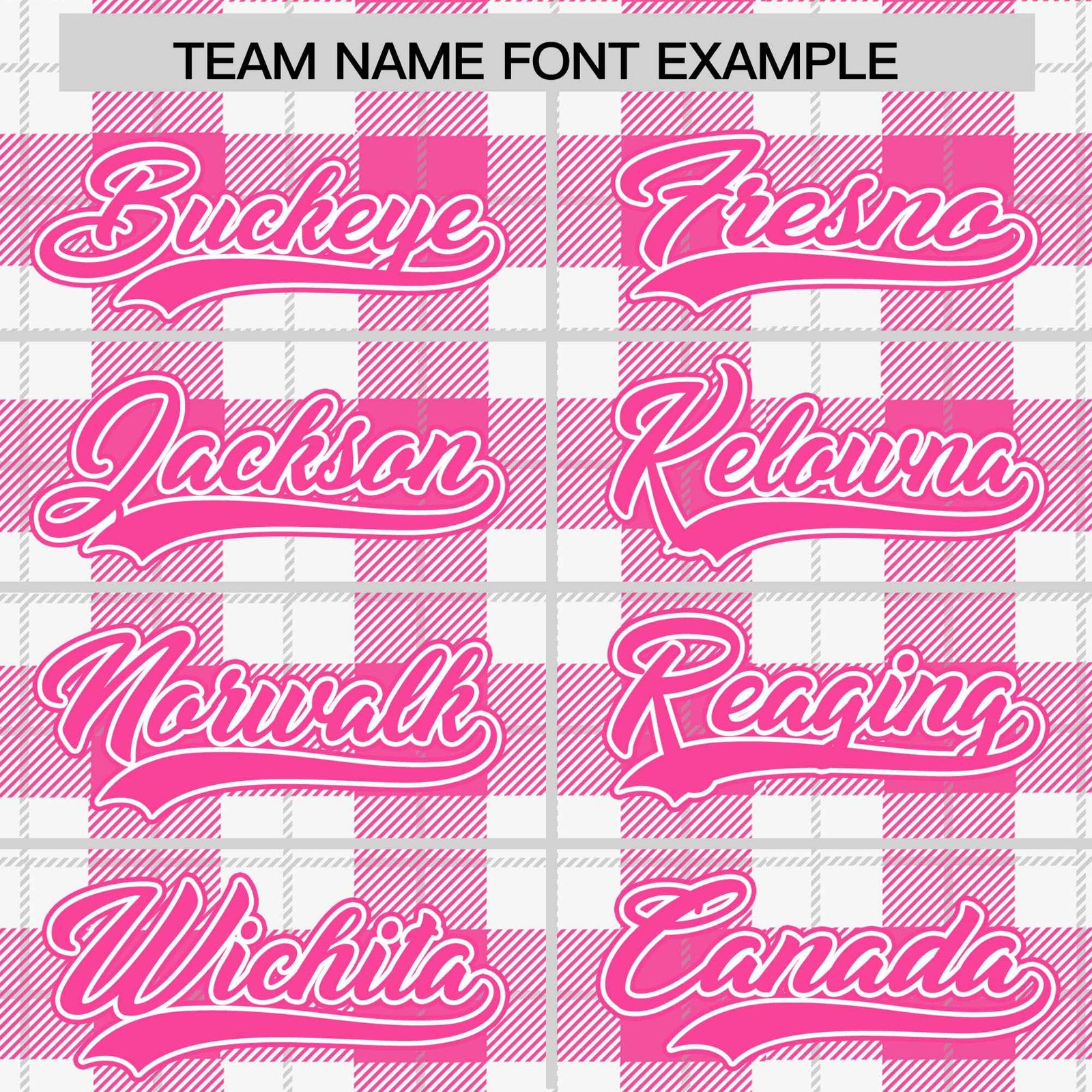 Custom Pink White Varsity Full-Snap Plaid Pattern Letterman Baseball Jacket