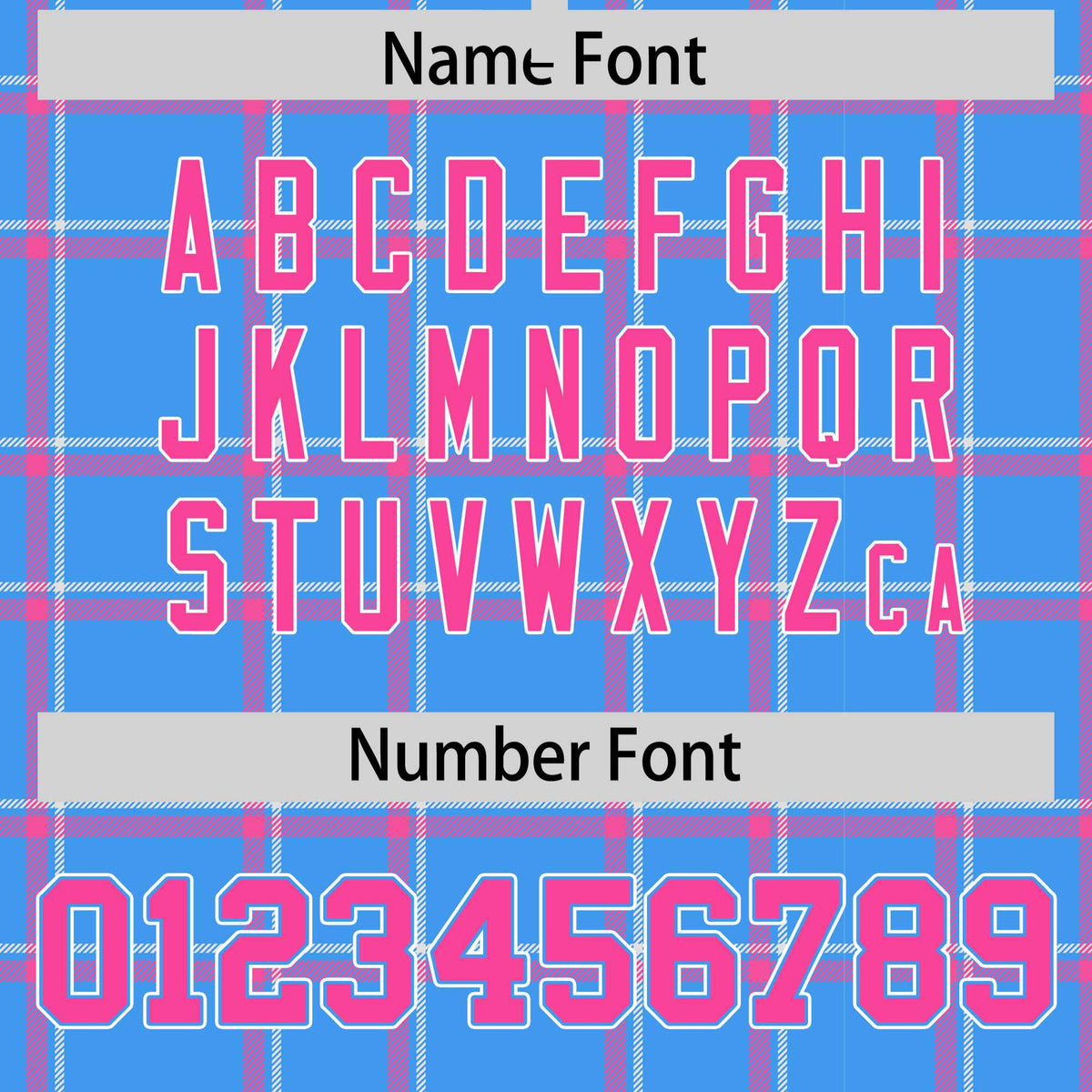 Custom Powder Blue Varsity Full-Snap Plaid Pattern Letterman Baseball Jacket