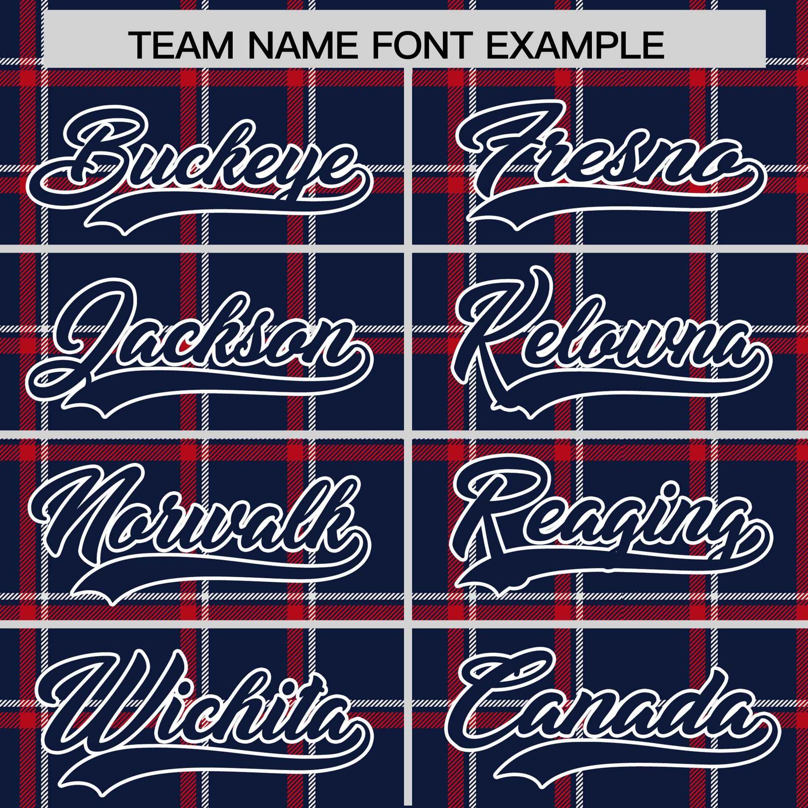 Custom Navy Varsity Full-Snap Plaid Pattern Letterman Baseball Jacket