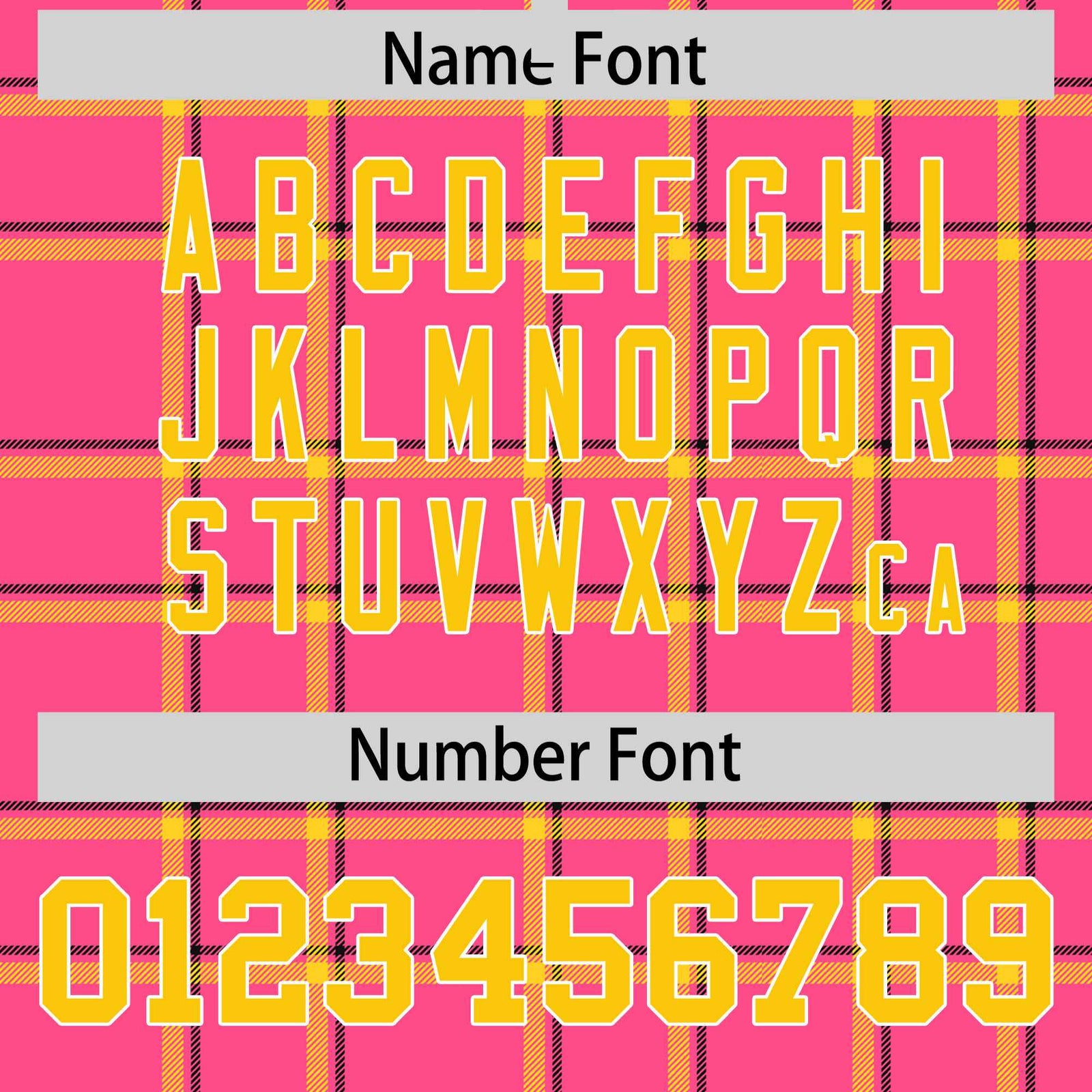 Custom Pink Varsity Full-Snap Plaid Pattern Letterman Baseball Jacket