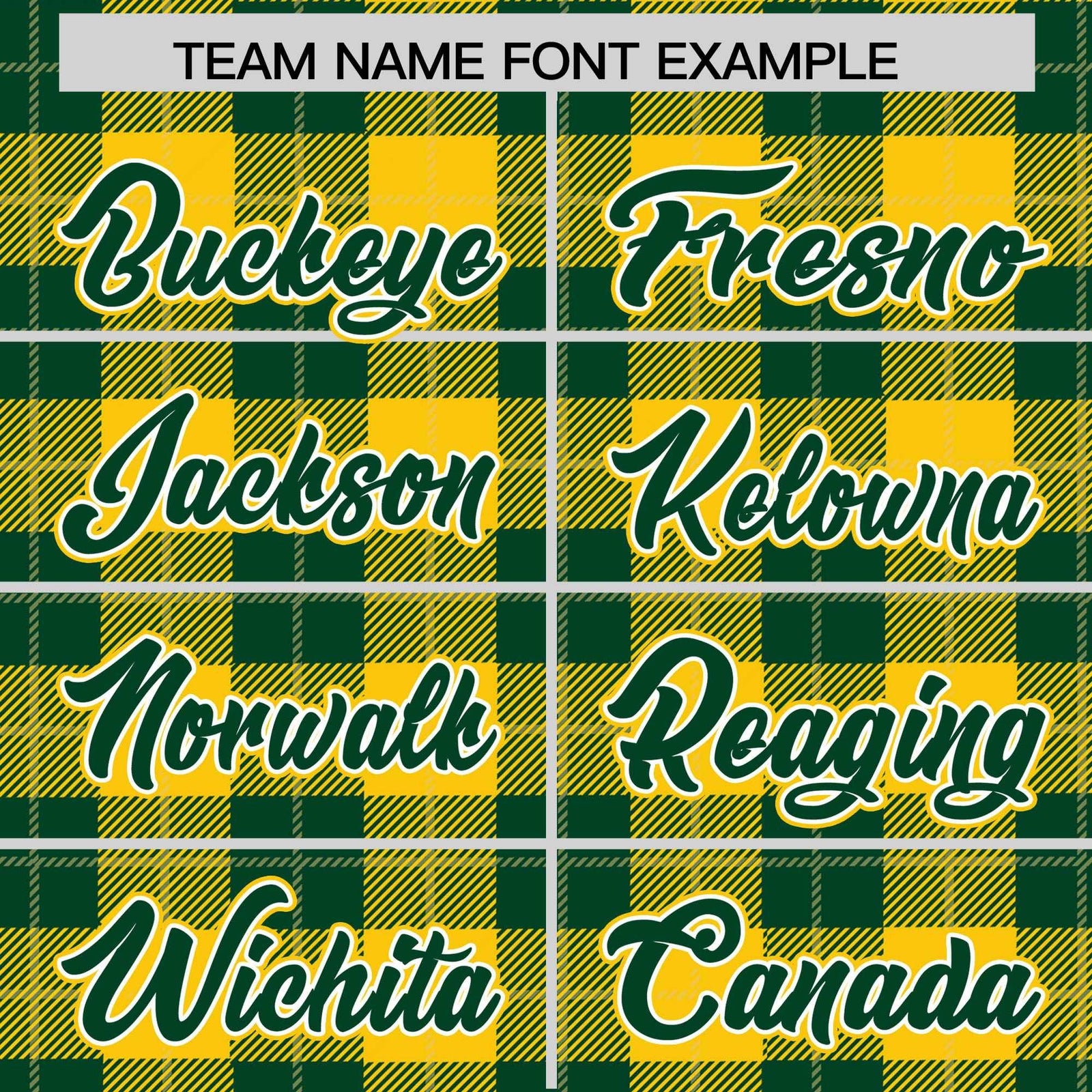 Custom Green Gold Varsity Full-Snap Plaid Pattern Letterman Baseball Jacket