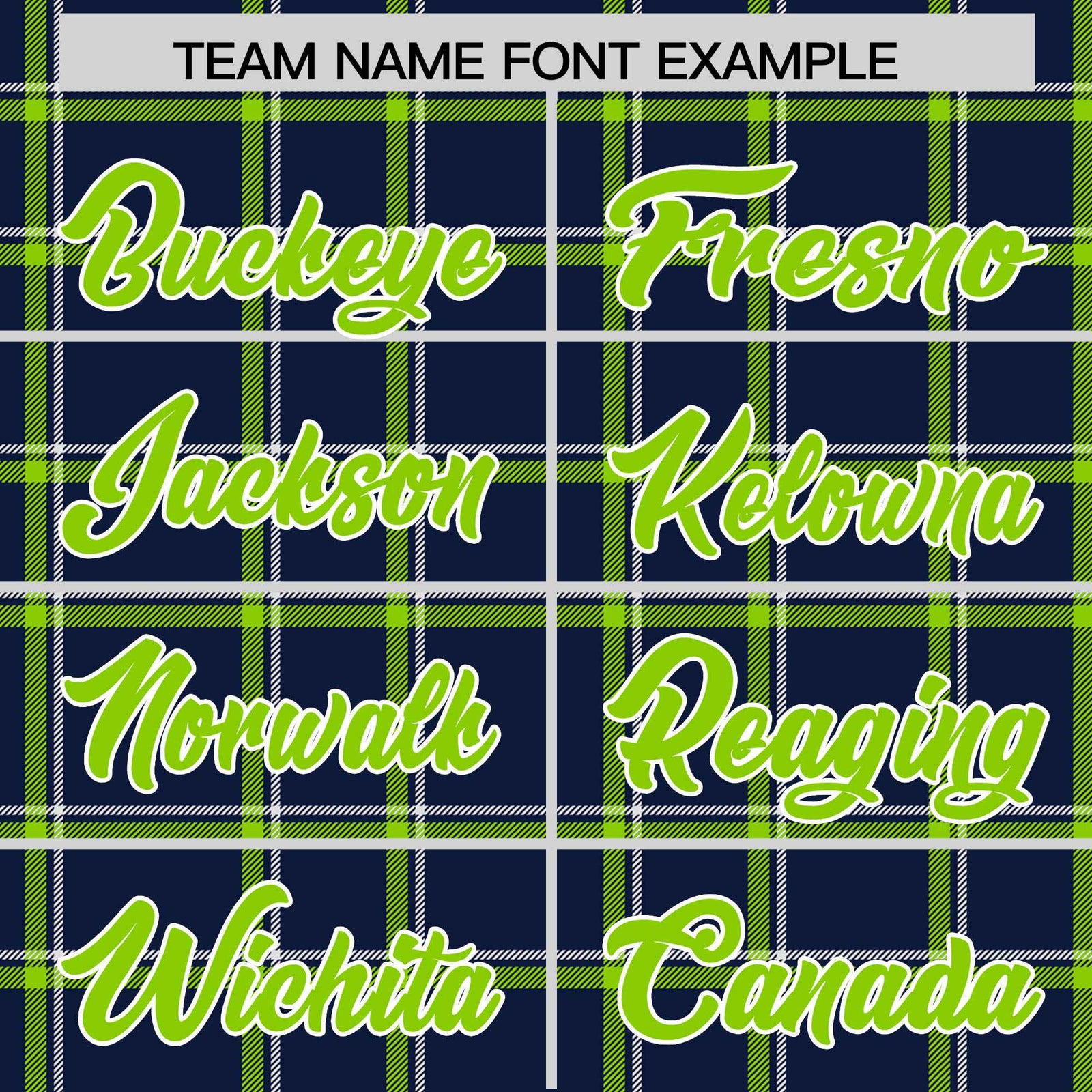 Custom Navy Varsity Full-Snap Plaid Pattern Letterman Baseball Jacket