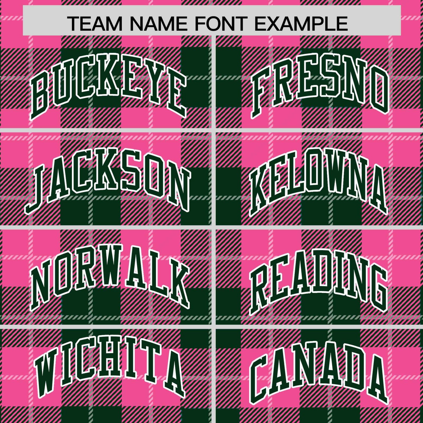Custom Pink Green-White Varsity Full-Snap Plaid Pattern Letterman Baseball Jacket
