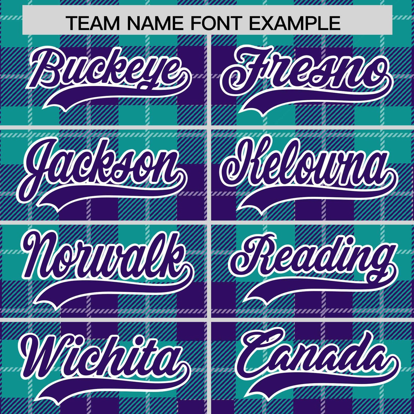 Custom Aqua Purple-White Varsity Full-Snap Plaid Pattern Letterman Baseball Jacket