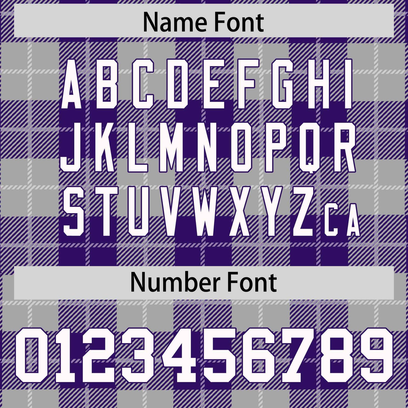 Custom Gray Purple-White Varsity Full-Snap Plaid Pattern Letterman Baseball Jacket