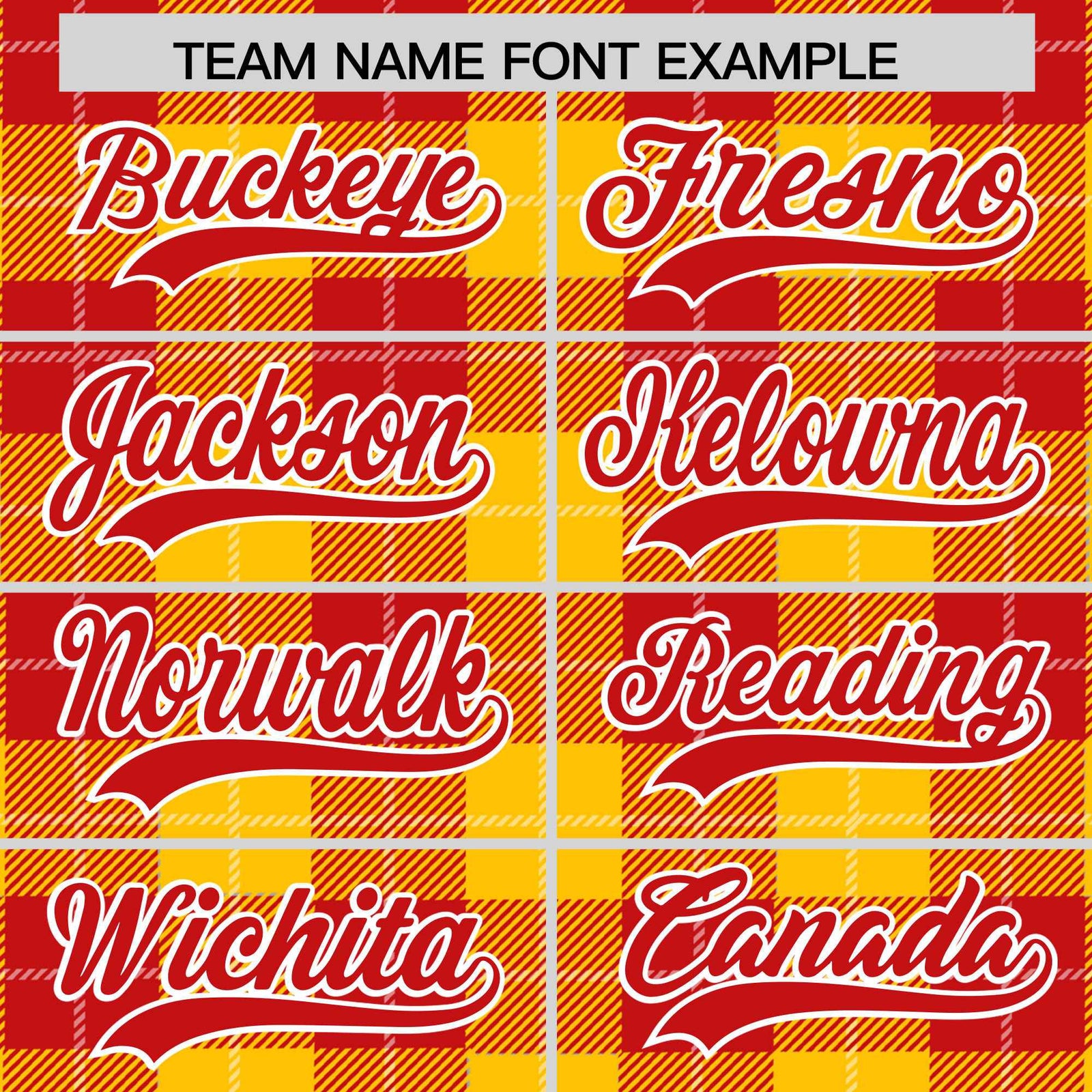 Custom Gold Red-White Varsity Full-Snap Plaid Pattern Letterman Baseball Jacket