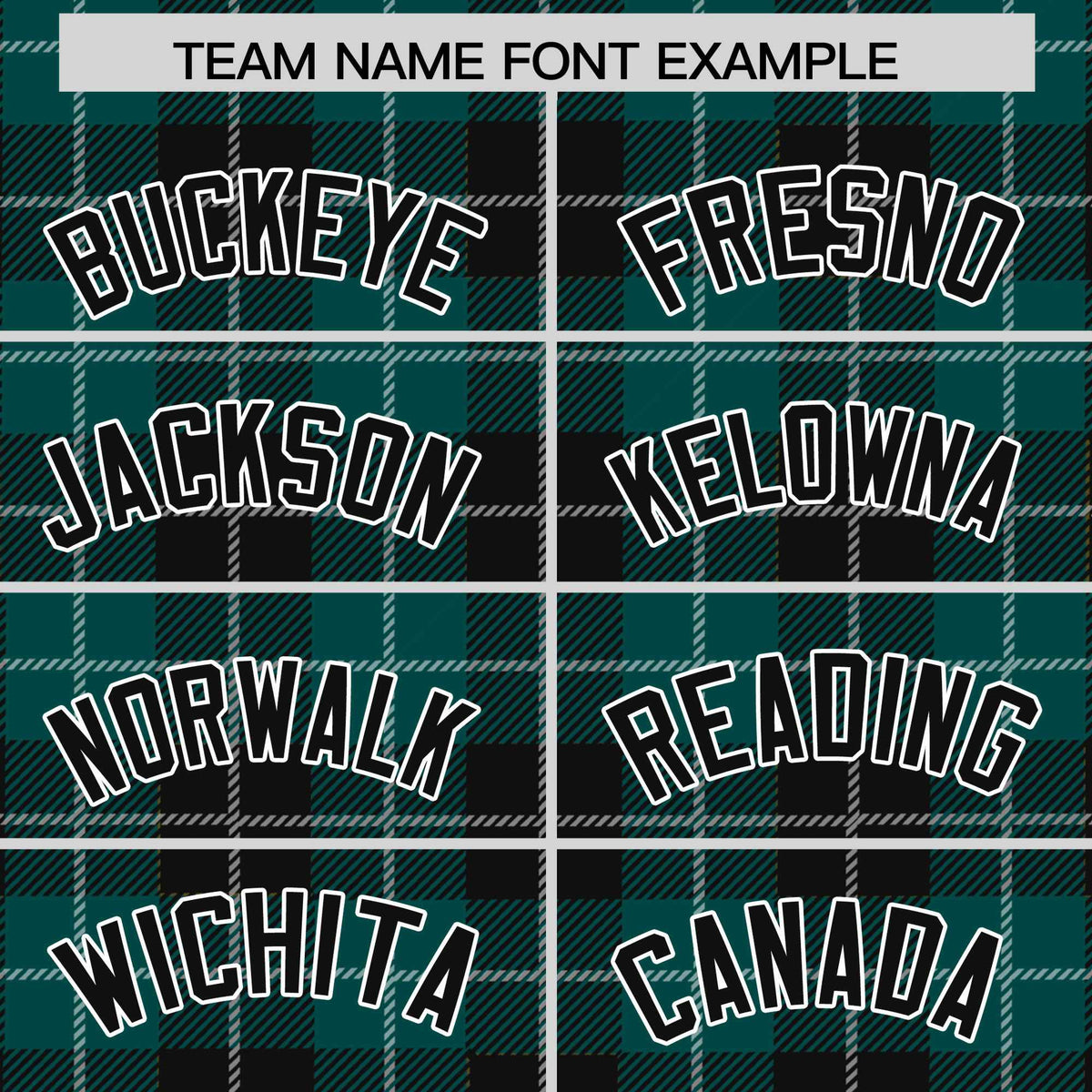 Custom Midnight Green Black-White Varsity Full-Snap Plaid Pattern Letterman Baseball Jacket