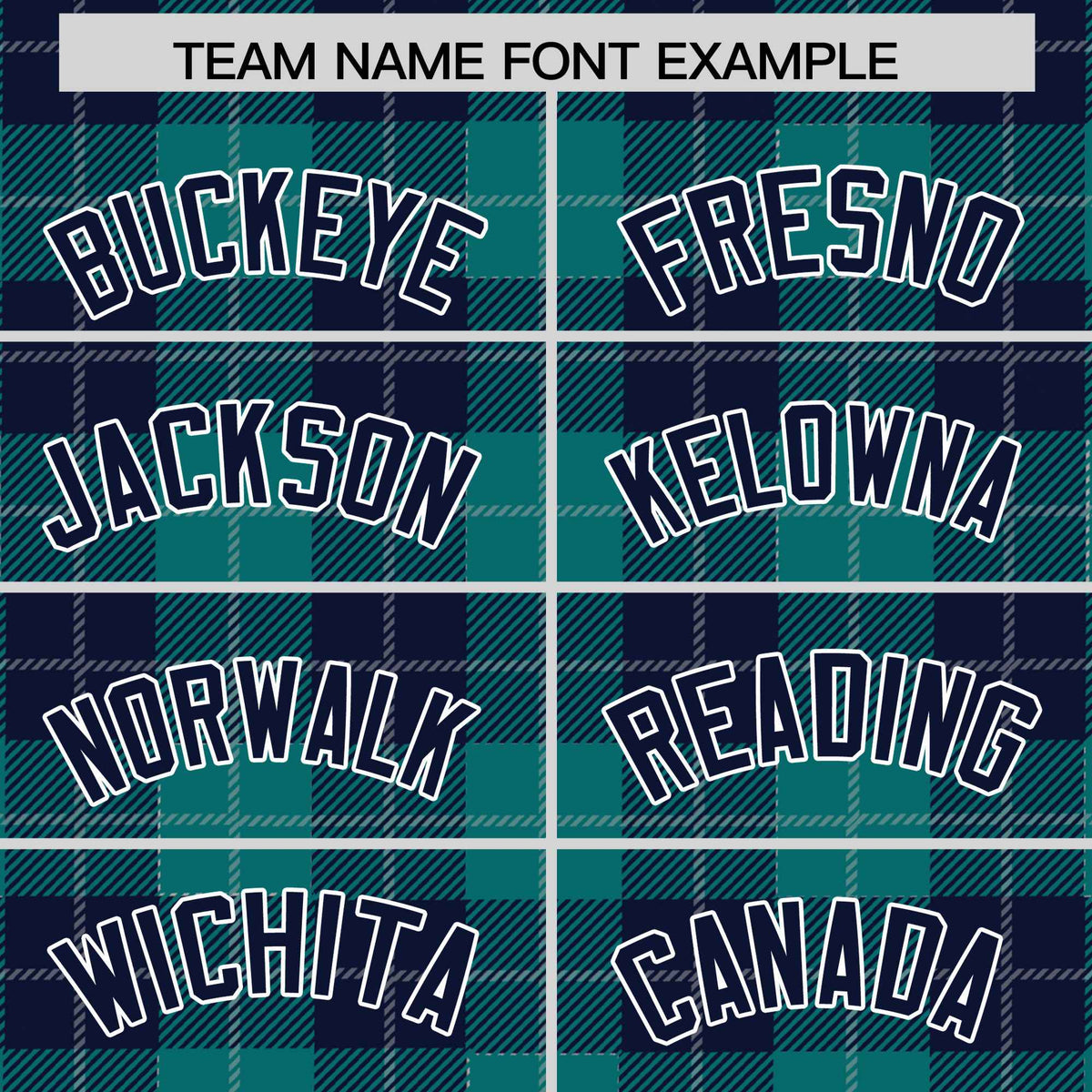 Custom Aqua Navy-Gray Varsity Full-Snap Plaid Pattern Letterman Baseball Jacket