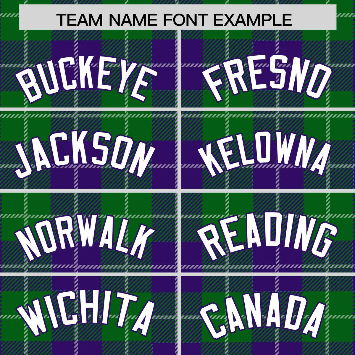 Custom Kelly Green Purple-White Varsity Full-Snap Plaid Pattern Letterman Baseball Jacket