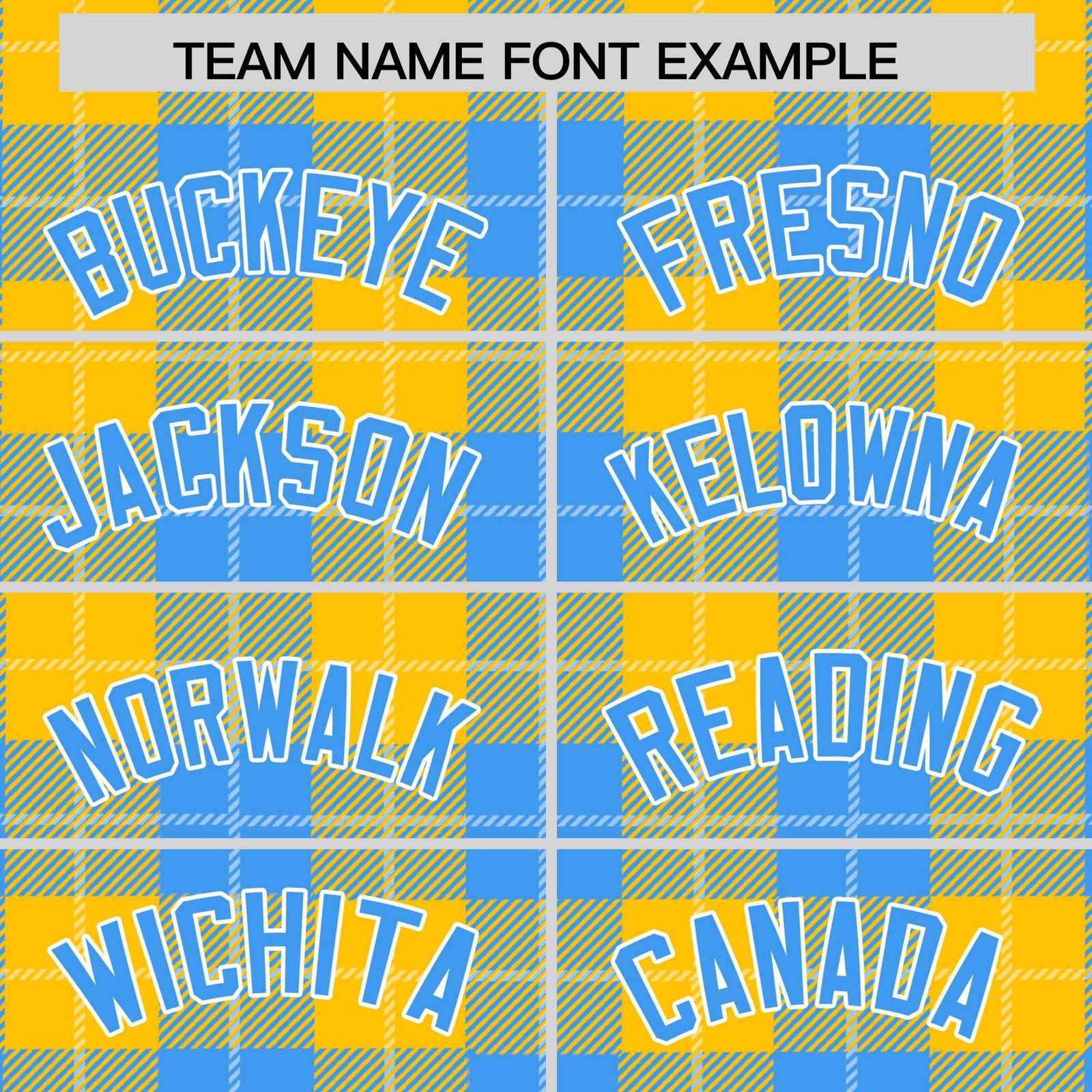 Custom Powder Blue Gold-White Varsity Full-Snap Plaid Pattern Letterman Baseball Jacket