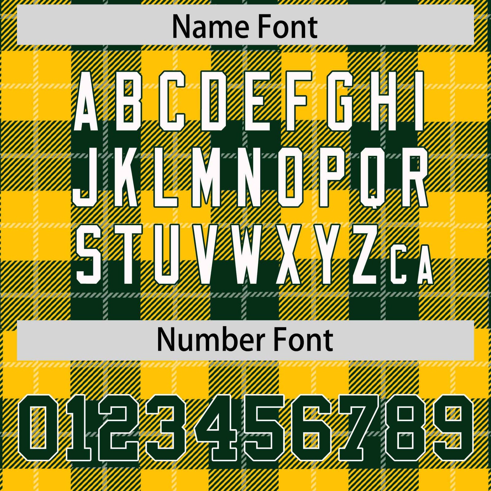 Custom Green Gold-White Varsity Full-Snap Plaid Pattern Letterman Baseball Jacket