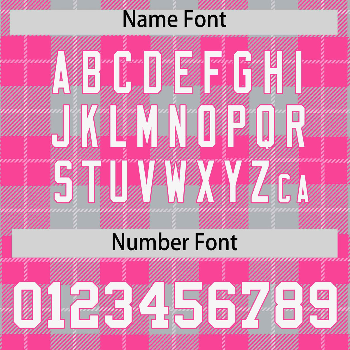 Custom Gray Pink-White Varsity Full-Snap Plaid Pattern Letterman Baseball Jacket