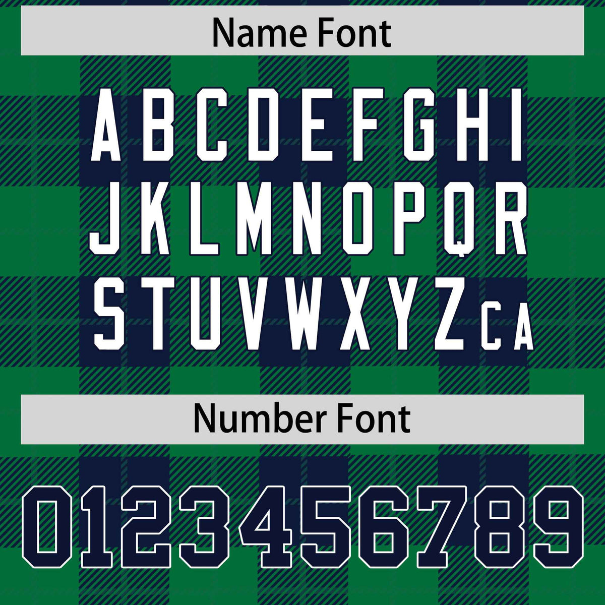 Custom Green Navy-Green Varsity Full-Snap Plaid Pattern Letterman Baseball Jacket