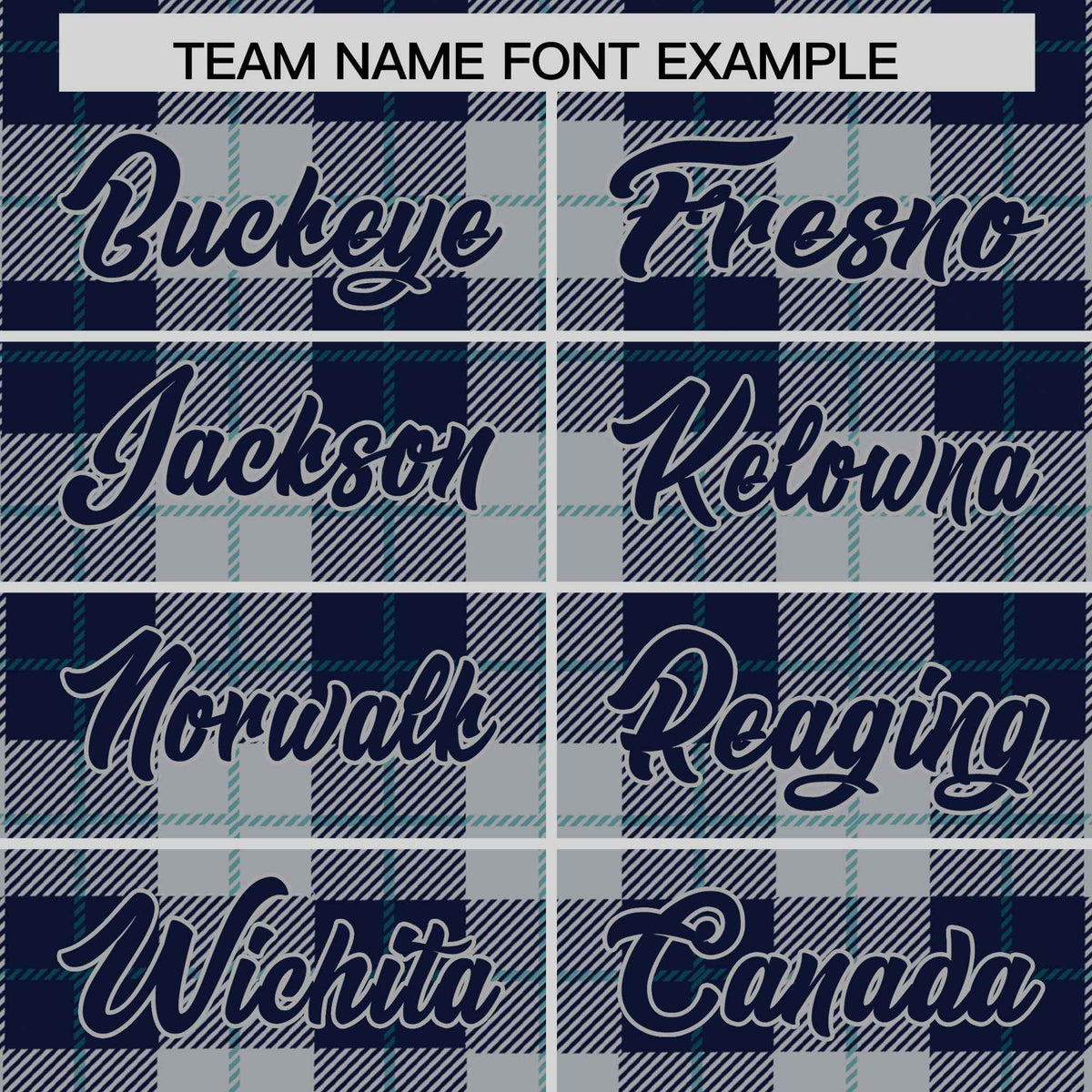 Custom Gray Navy-Aqua Varsity Full-Snap Plaid Pattern Letterman Baseball Jacket