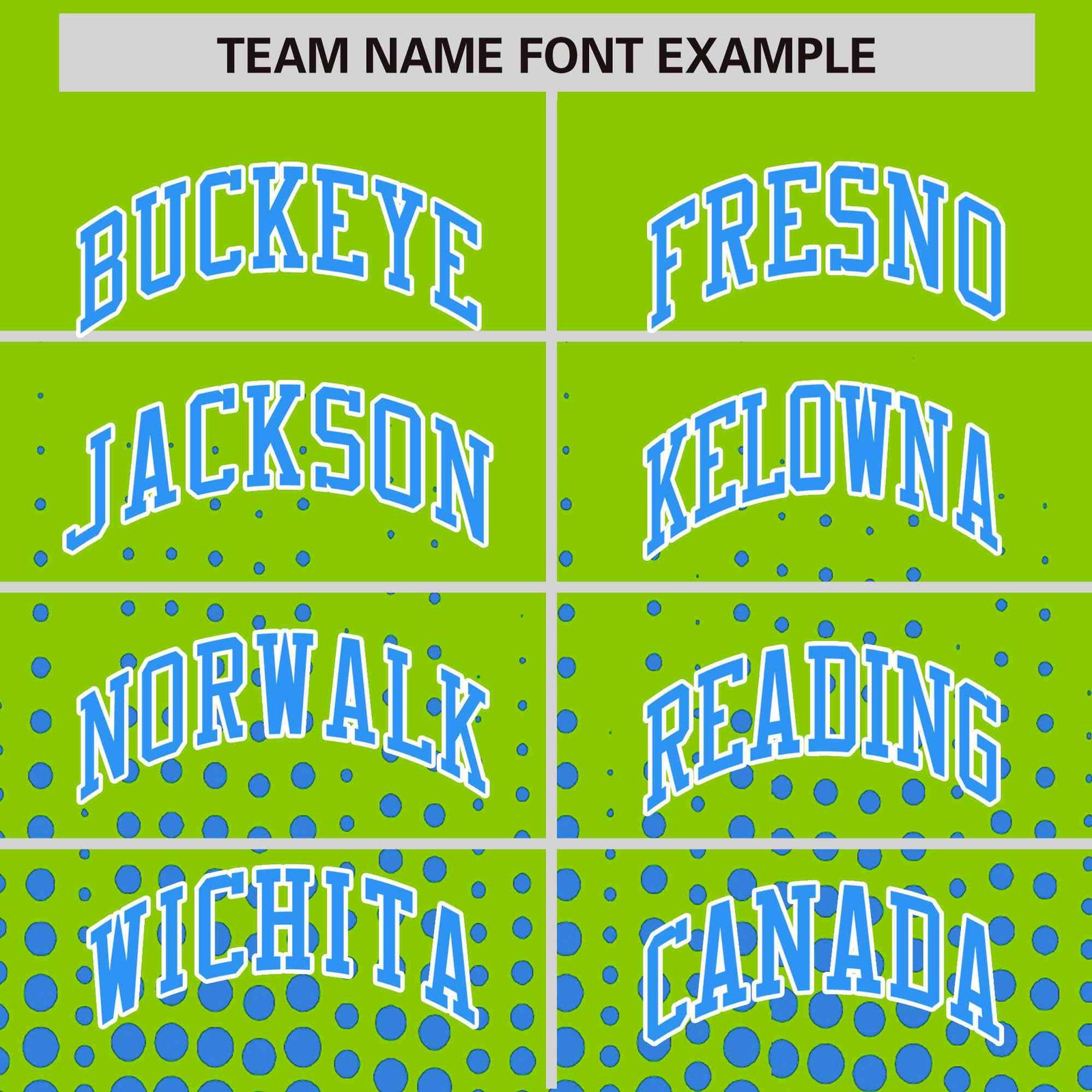 Custom Neon Green Powder Blue Gradient Varsity Full-Snap Polka Dot Pattern Letterman Baseball Jacket