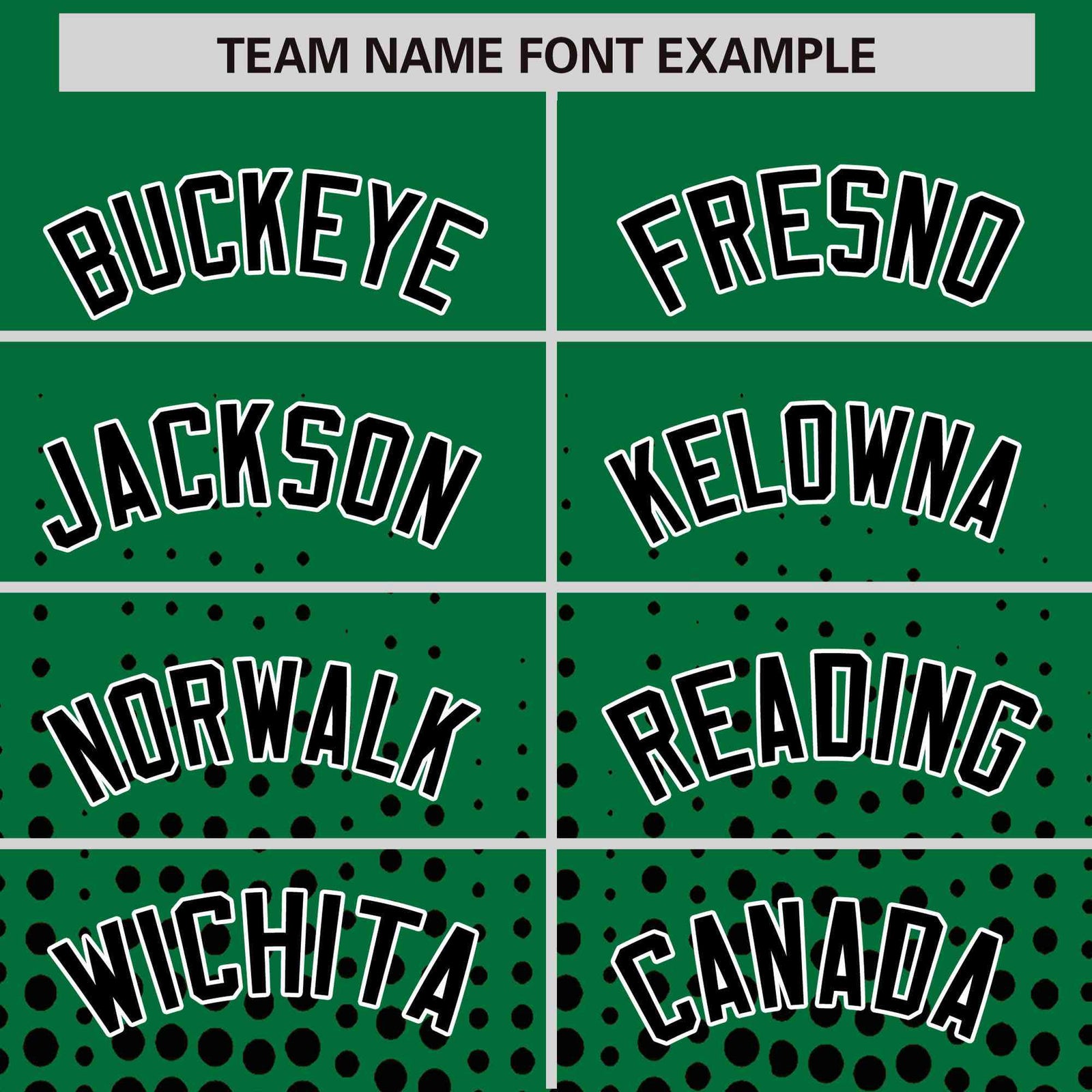 Custom Kelly Green Black Gradient Varsity Full-Snap Polka Dot Pattern Letterman Baseball Jacket