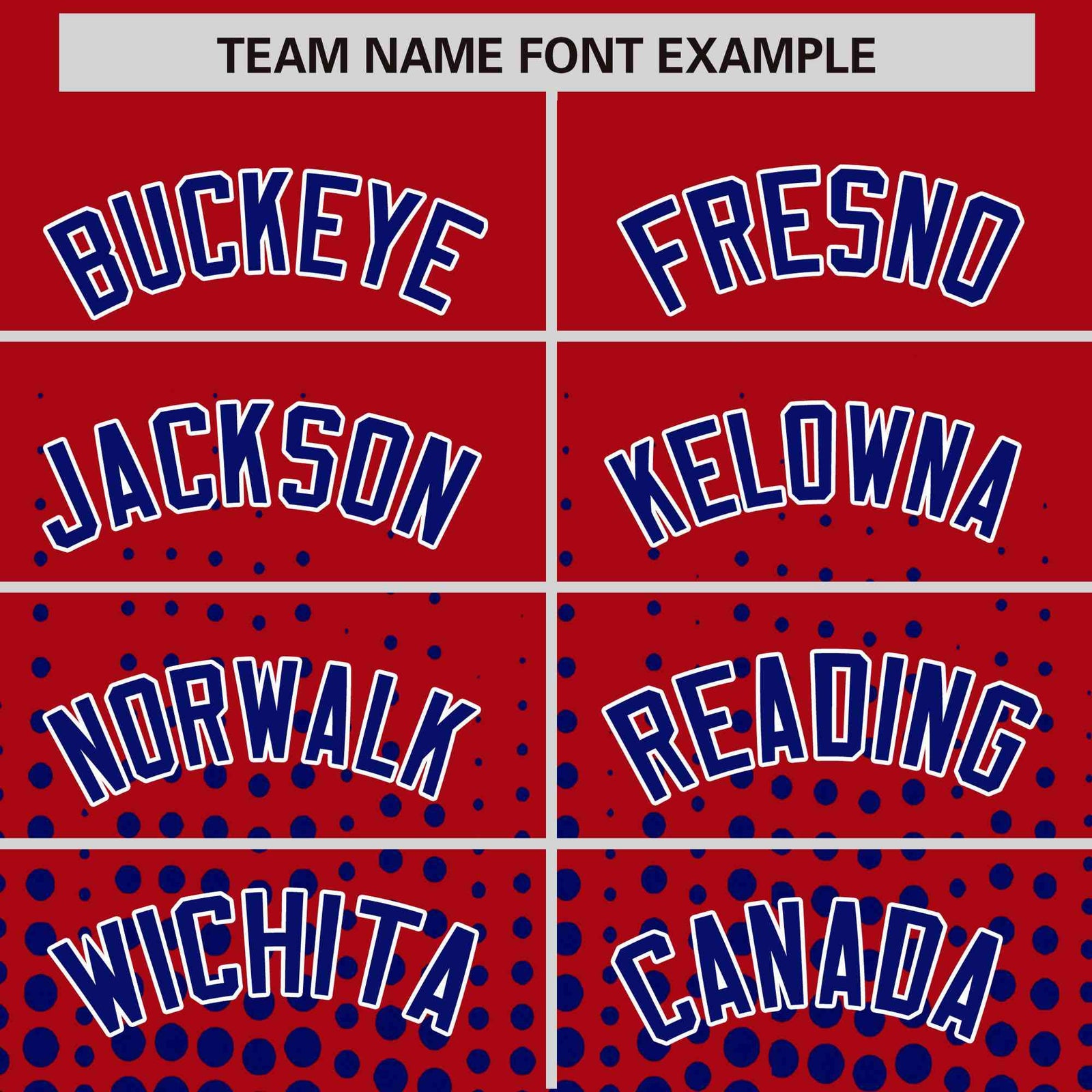 Custom Red Royal Gradient Varsity Full-Snap Polka Dot Pattern Letterman Baseball Jacket