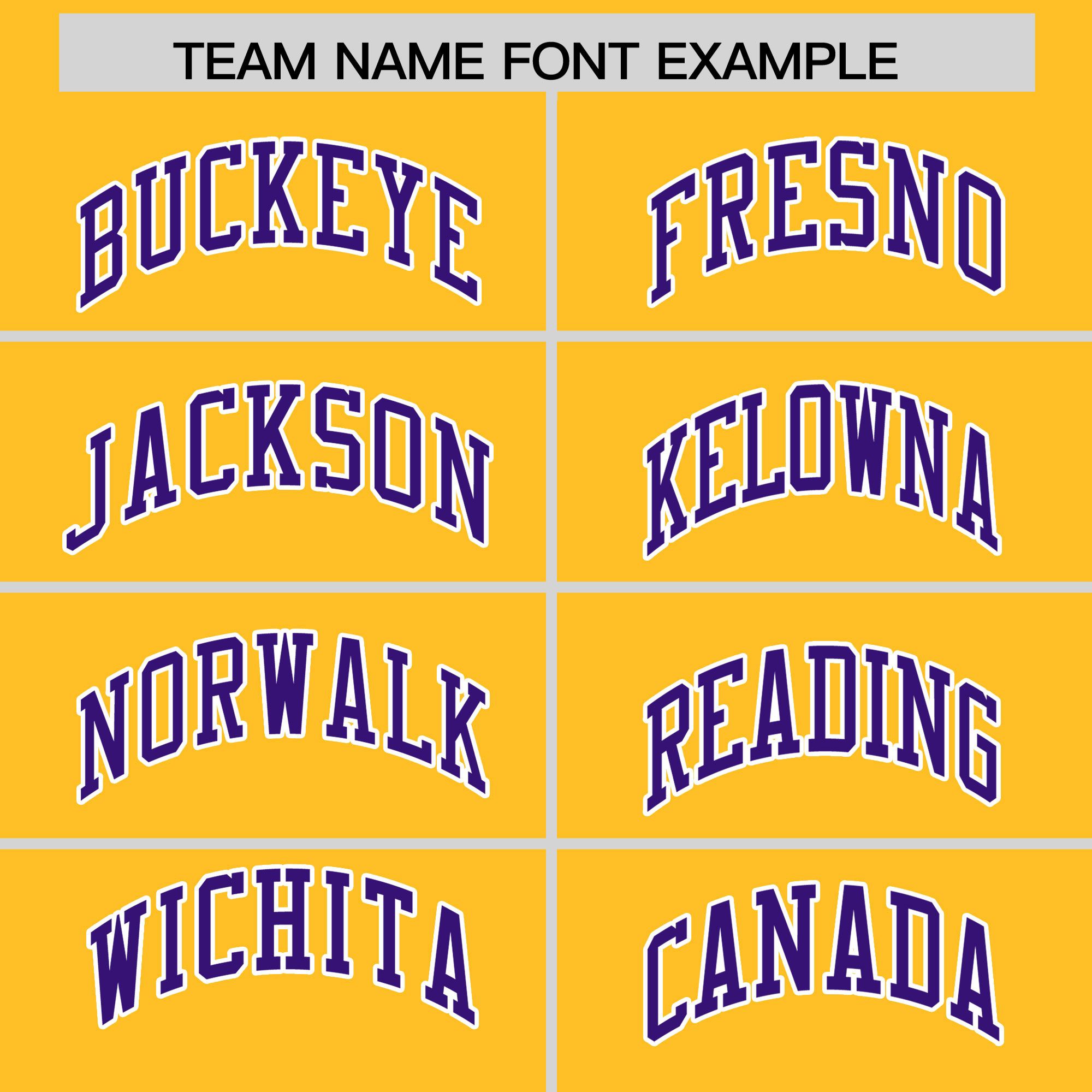 Custom Gold Purple K-Ribbon Raglan Sleeves Varsity Full-Snap Color Block Letterman Jacket