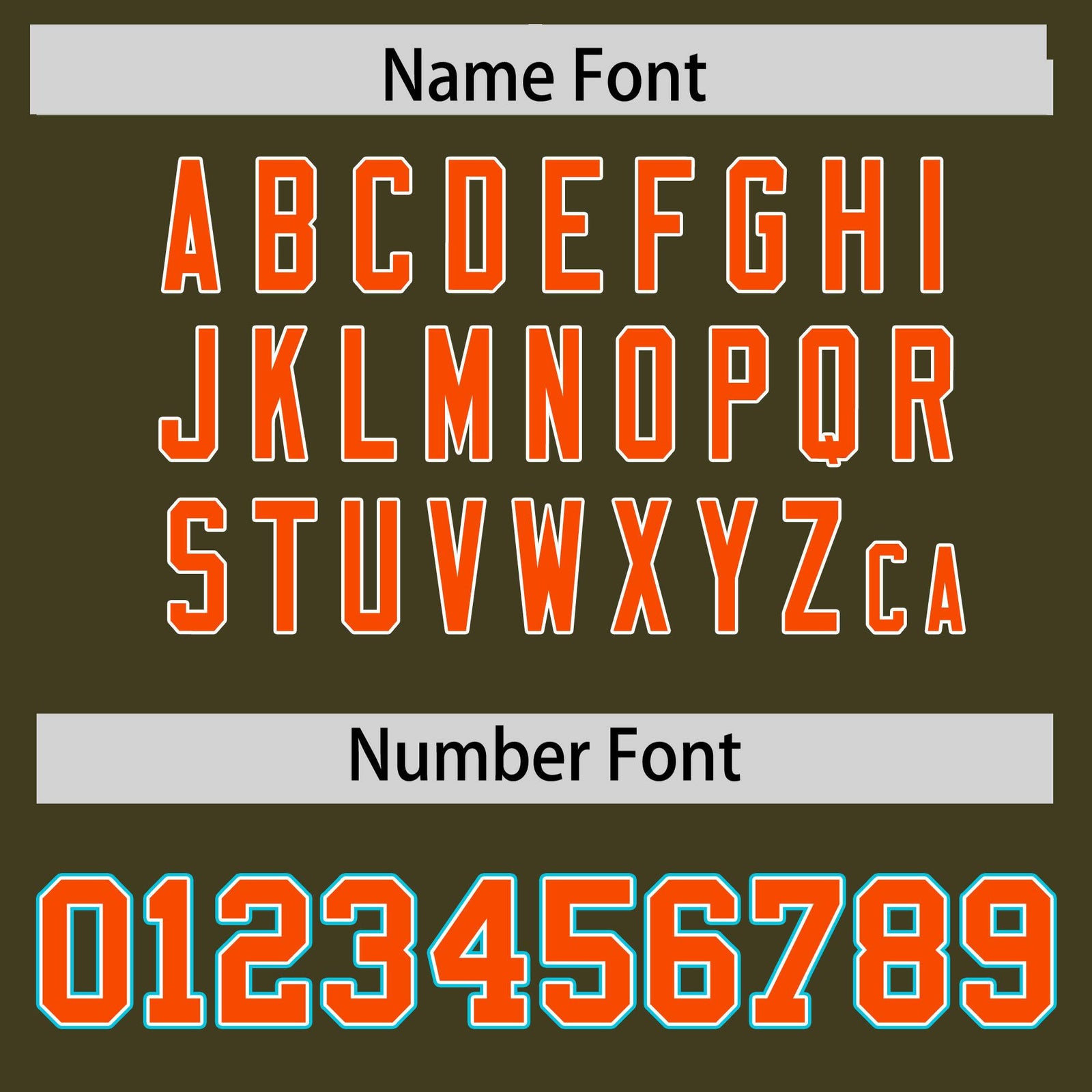 Custom Olive Sky Blue-Orange Varsity Full-Zip Raglan Sleeves Letterman Bomber Jacket