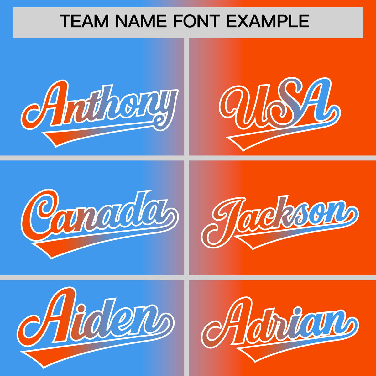 Custom Powder Blue Orange Full-Zip Gradient Fashion Letterman Bomber Jacket