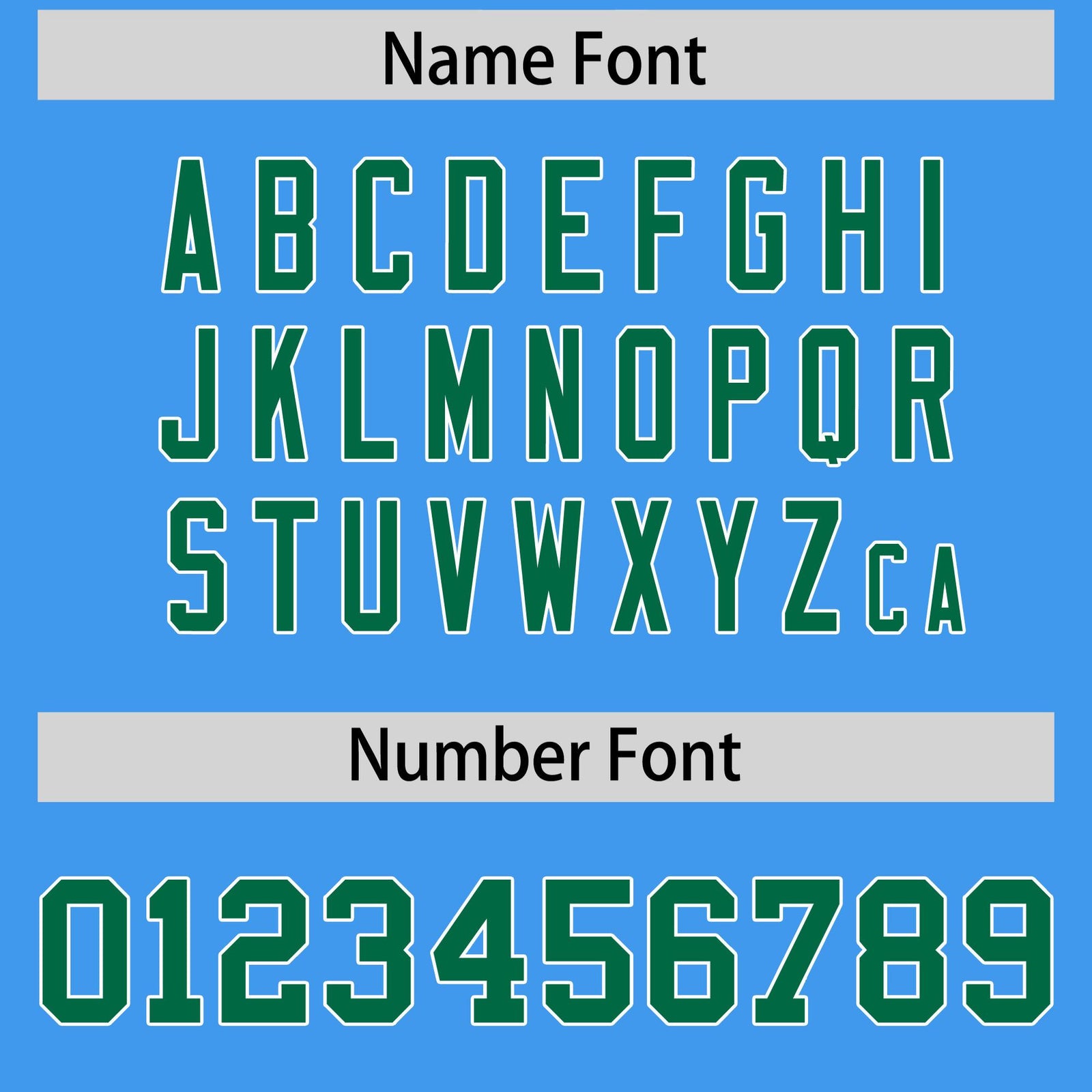 Custom Kelly Green Powder Blue Varsity Full-Zip Two-Tone Letterman Bomber Jacket