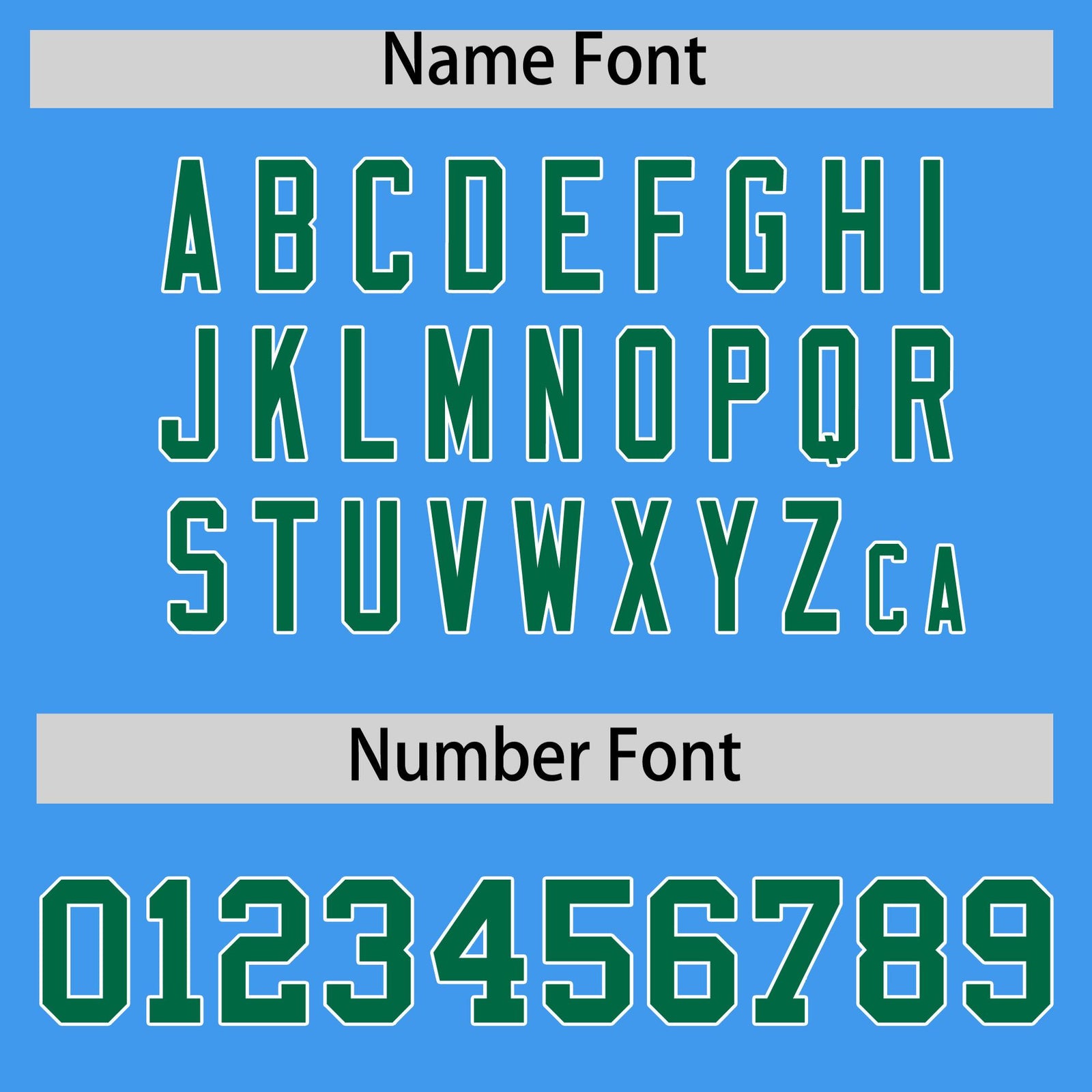 Custom Kelly Green Powder Blue Varsity Full-Zip Two-Tone Letterman Bomber Jacket