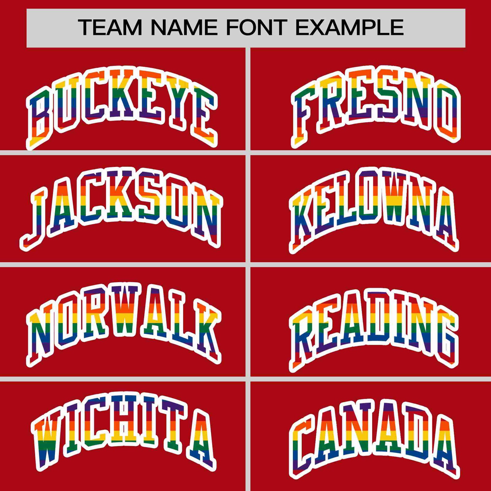 Custom Red LGBT Rainbow For Pride Month Classic Style Letterman Bomber Jacket