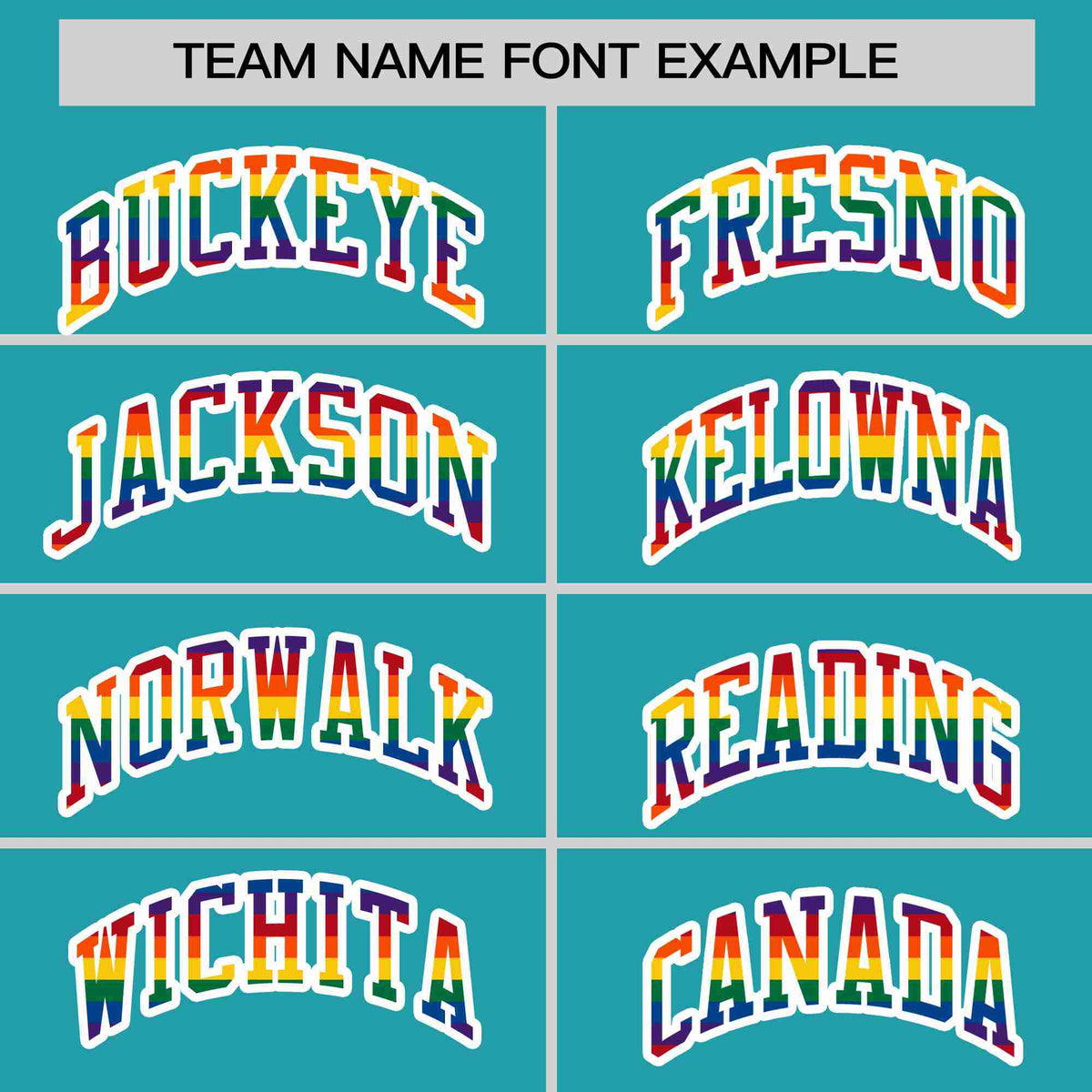 Custom Aqua LGBT Rainbow For Pride Month Classic Style Letterman Bomber Jacket