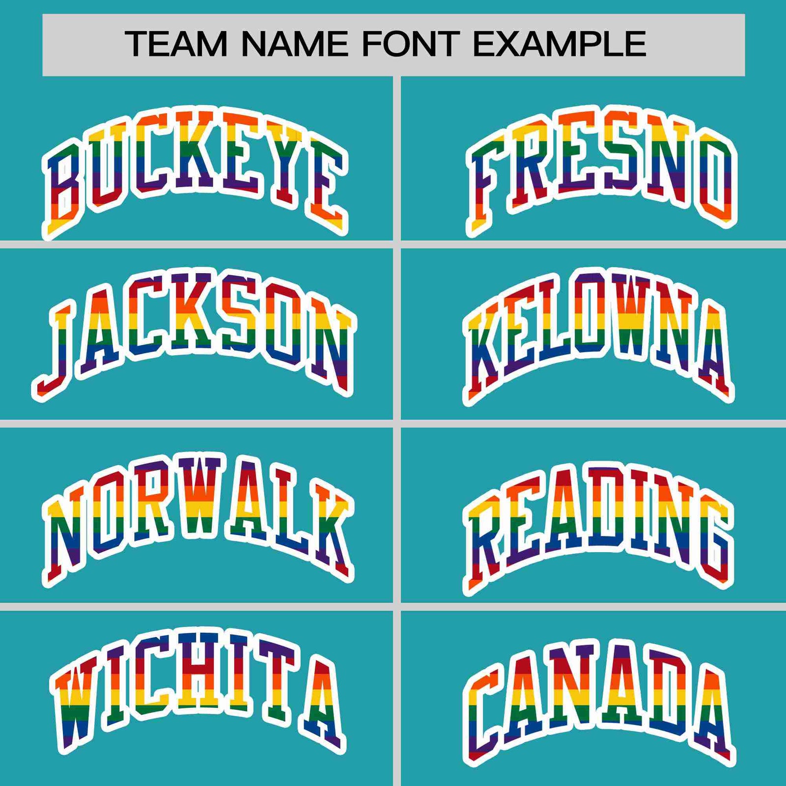 Custom Aqua LGBT Rainbow For Pride Month Classic Style Letterman Bomber Jacket