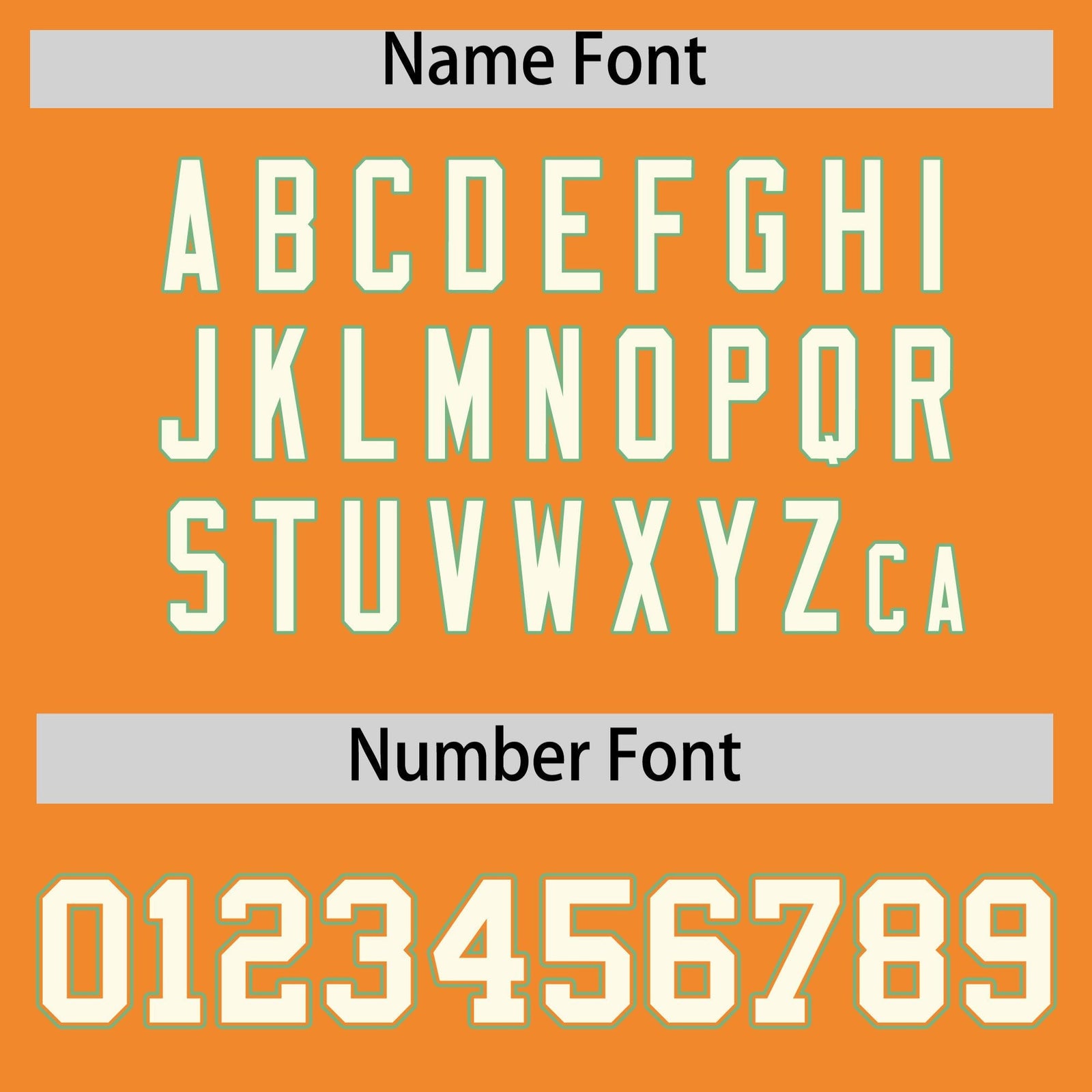 Custom Orange Light Green-Cream Varsity Full-Zip Shoulder Color Block Letterman Bomber Jacket