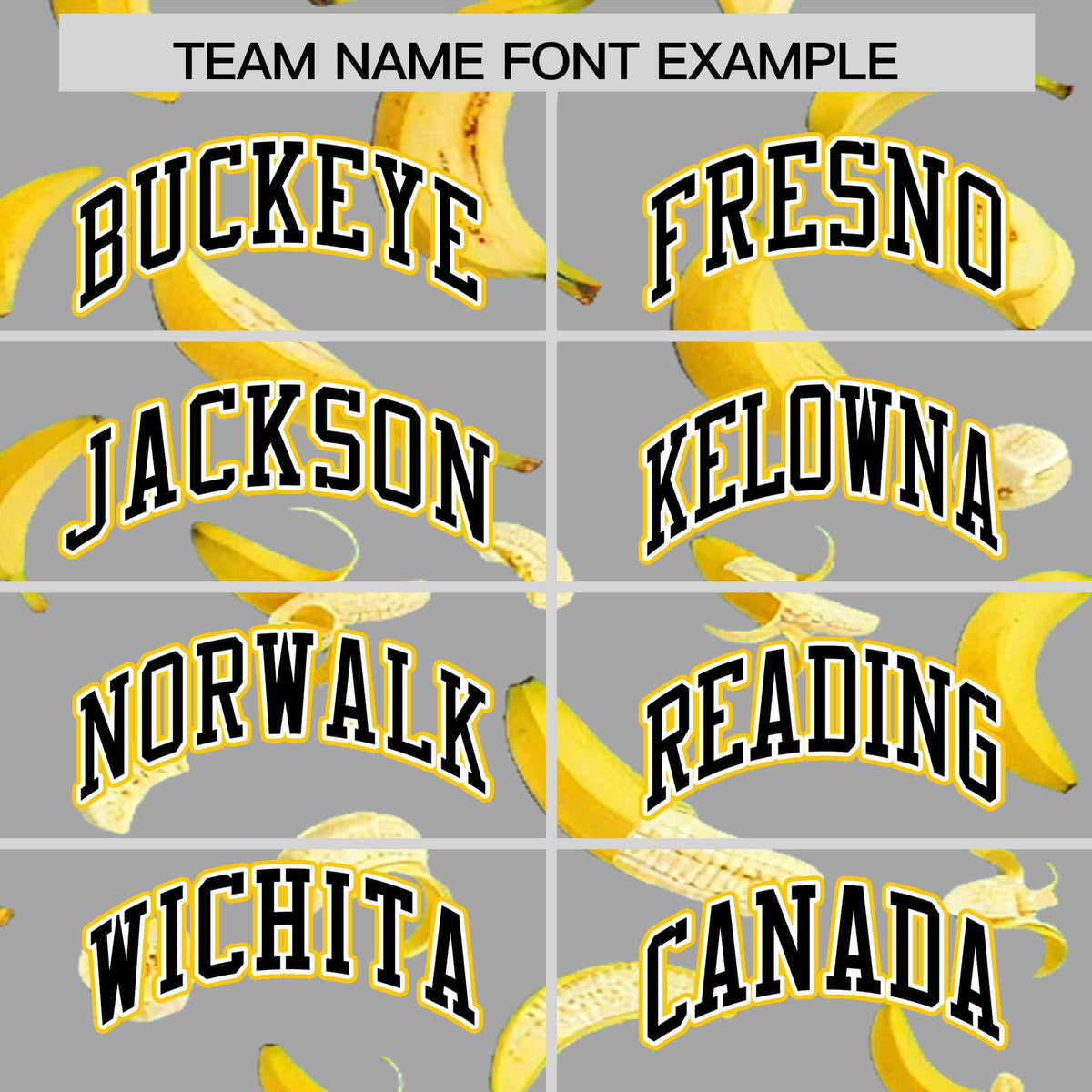 Custom Gray Varsity Full-Zip Banana Pattern Letterman Bomber Jacket | Graffiti Pattern | Embroidery&amp;Dye-sublimation printing | KXKSHOP