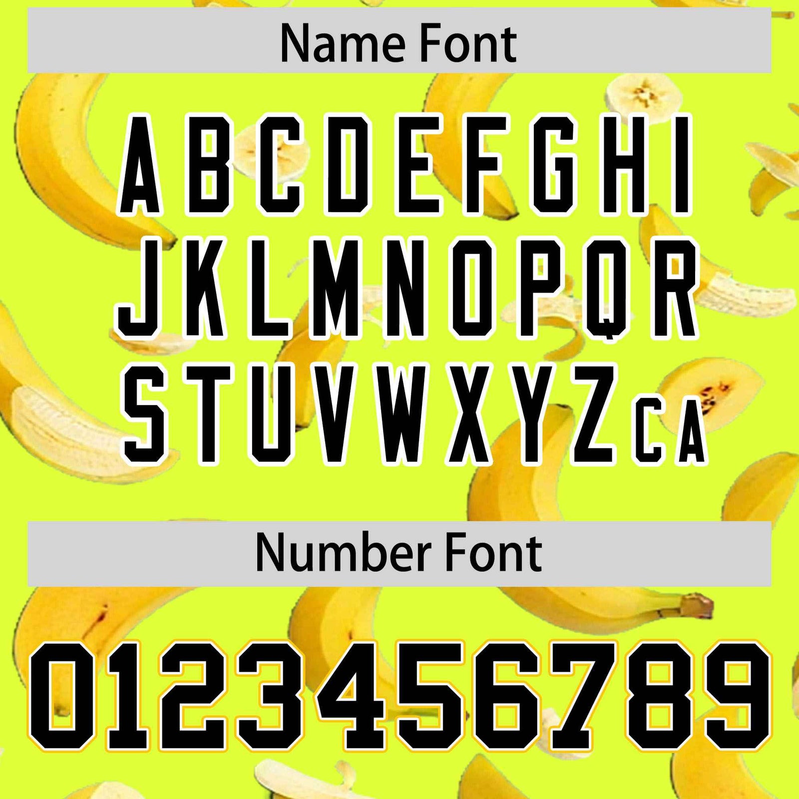 Custom Fluorescent Green Varsity Full-Zip Banana Pattern Letterman Bomber Jacket | Graffiti Pattern | Embroidery&Dye-sublimation printing | KXKSHOP