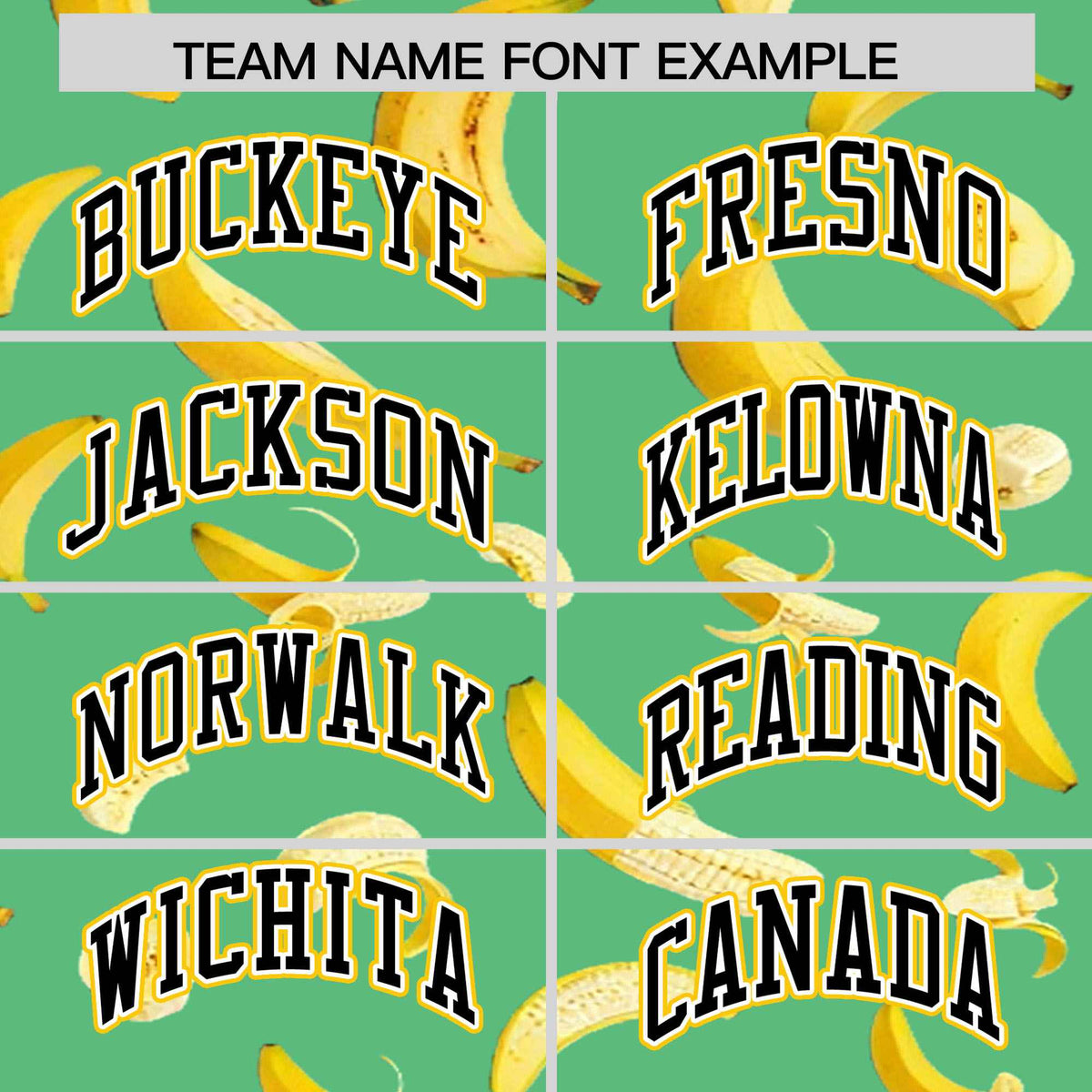 Custom Neon Green Varsity Full-Zip Banana Pattern Letterman Bomber Jacket | Graffiti Pattern | Embroidery&amp;Dye-sublimation printing | KXKSHOP