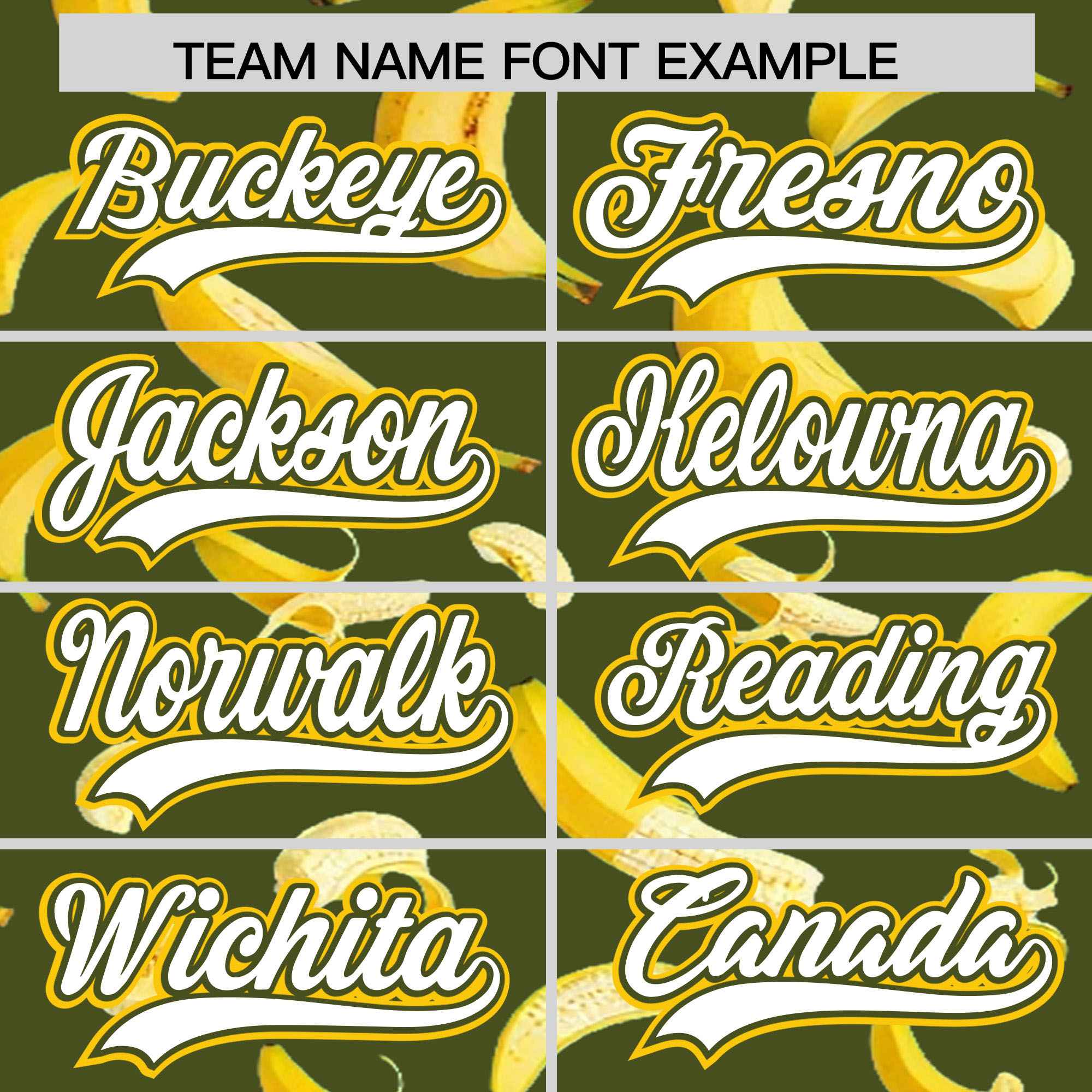 Custom Olive Varsity Full-Zip Banana Pattern Letterman Bomber Jacket | Graffiti Pattern | Embroidery&Dye-sublimation printing | KXKSHOP