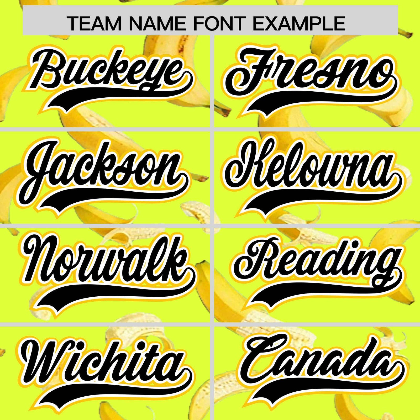 Custom Fluorescent Green Varsity Full-Zip Banana Pattern Letterman Bomber Jacket | Graffiti Pattern | Embroidery&Dye-sublimation printing | KXKSHOP