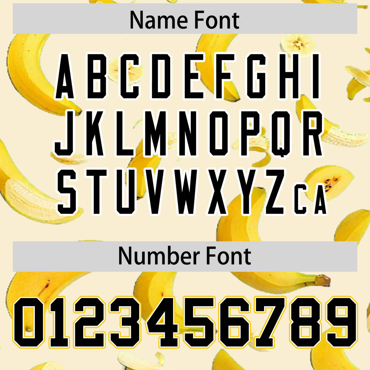 Custom Cream Varsity Full-Zip Banana Pattern Letterman Bomber Jacket | Graffiti Pattern | Embroidery&amp;Dye-sublimation printing | KXKSHOP