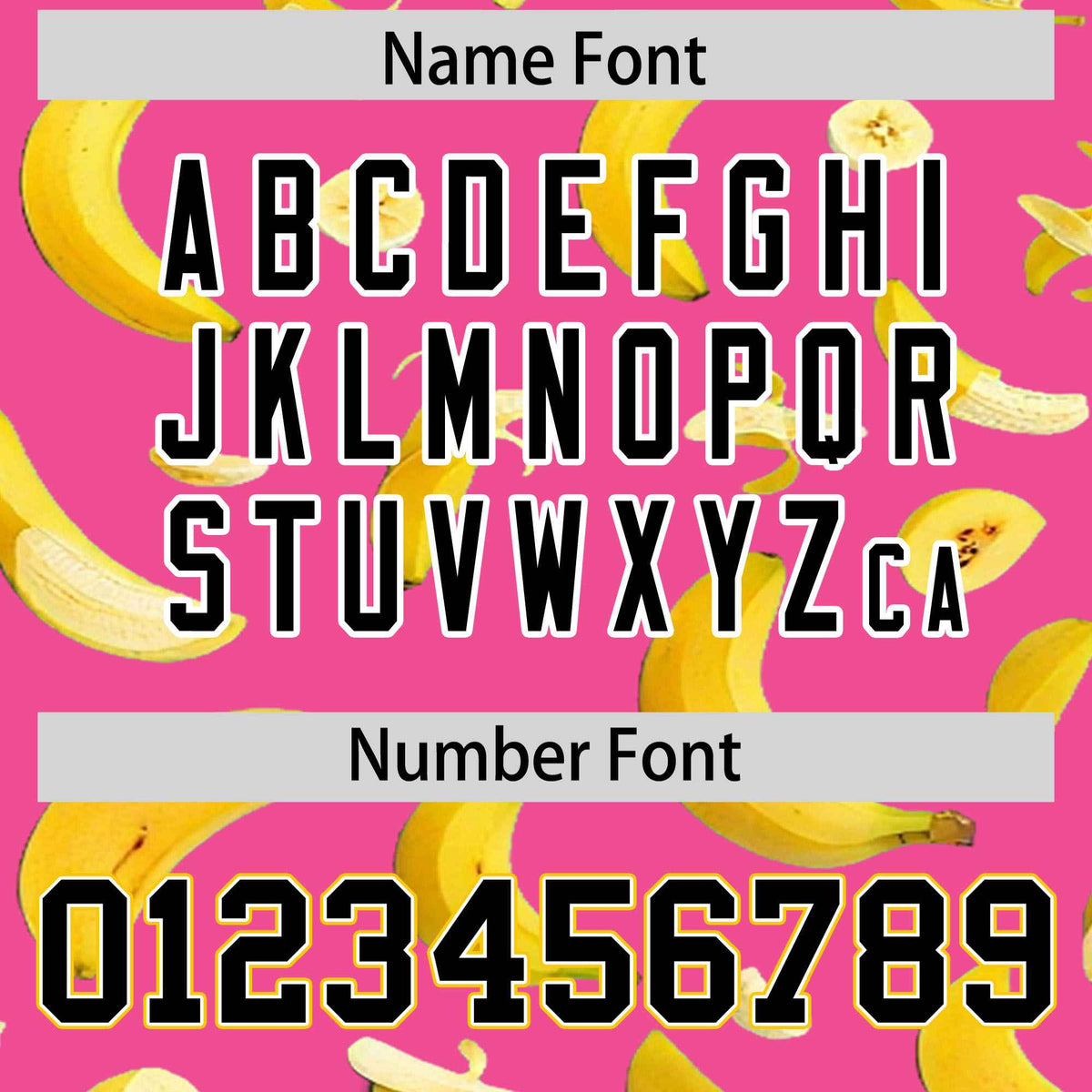 Custom Pink Varsity Full-Zip Banana Pattern Letterman Bomber Jacket | Graffiti Pattern | Embroidery&amp;Dye-sublimation printing | KXKSHOP