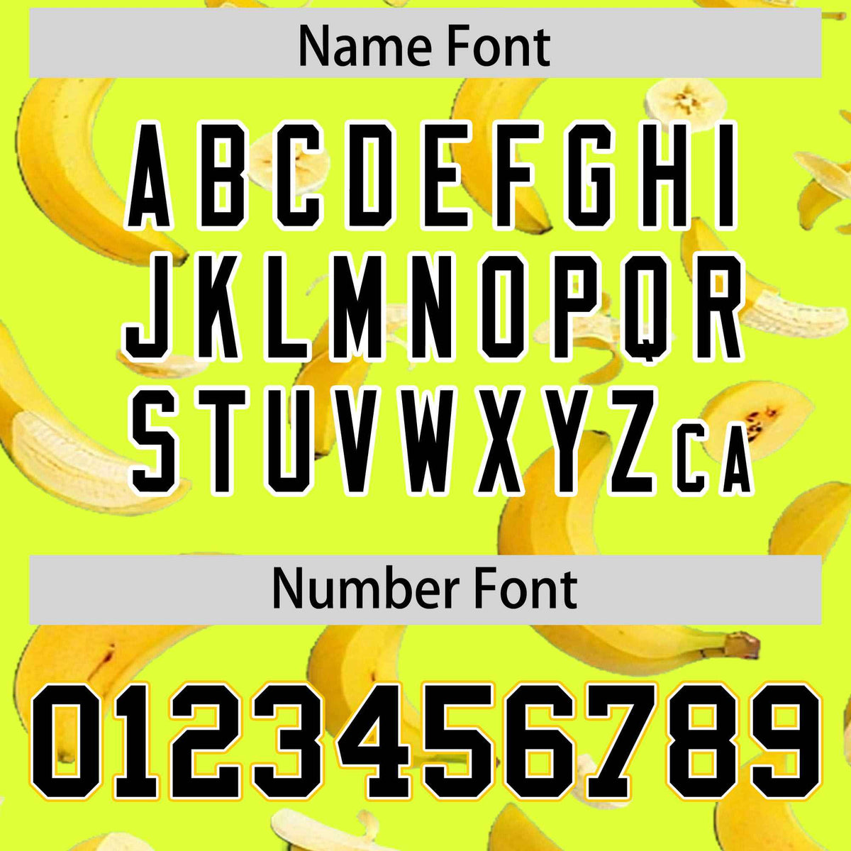 Custom Fluorescent Green Varsity Full-Zip Banana Pattern Letterman Bomber Jacket | Graffiti Pattern | Embroidery&Dye-sublimation printing | KXKSHOP