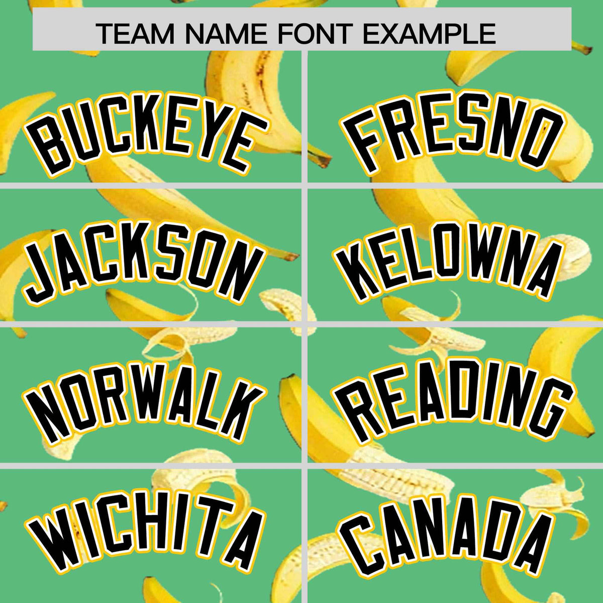 Custom Neon Green Varsity Full-Zip Banana Pattern Letterman Bomber Jacket | Graffiti Pattern | Embroidery&amp;Dye-sublimation printing | KXKSHOP