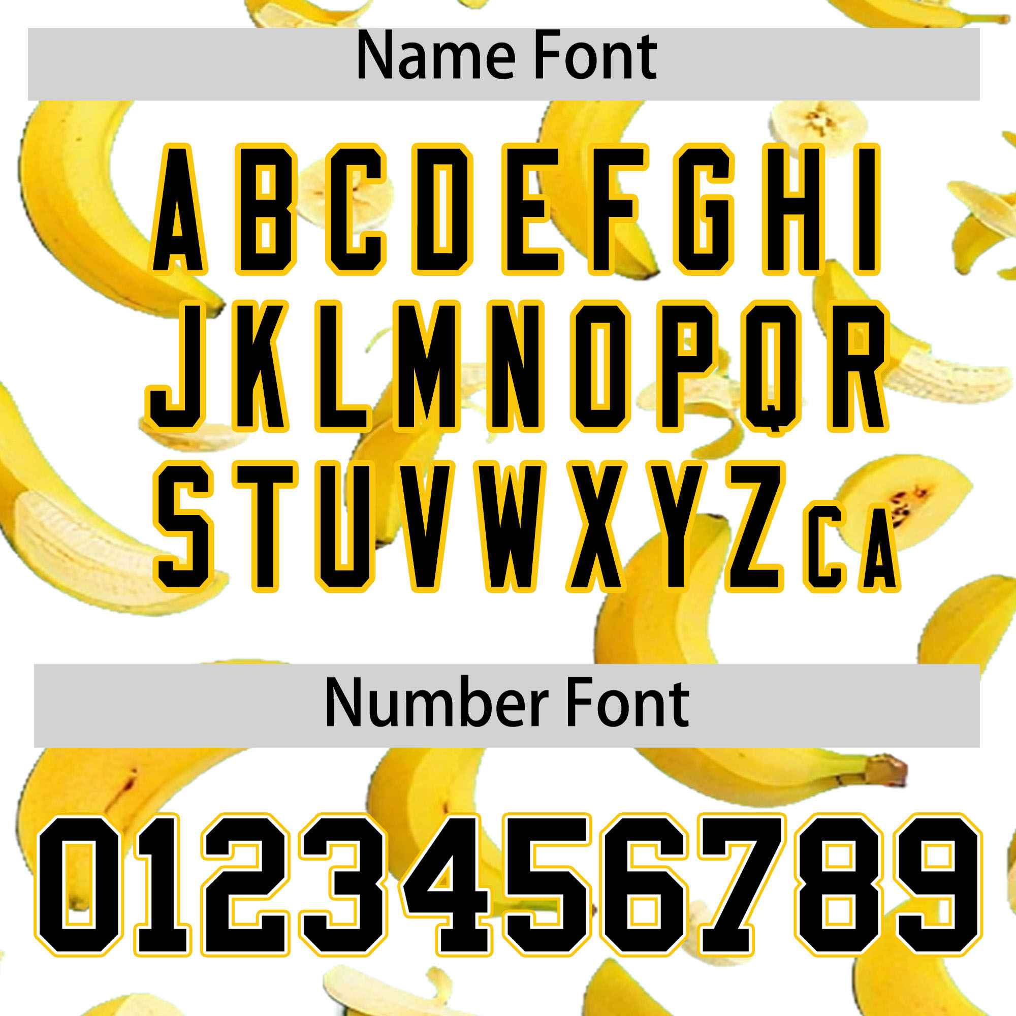 Custom White Varsity Full-Zip Banana Pattern Letterman Bomber Jacket | Graffiti Pattern | Embroidery&Dye-sublimation printing | KXKSHOP