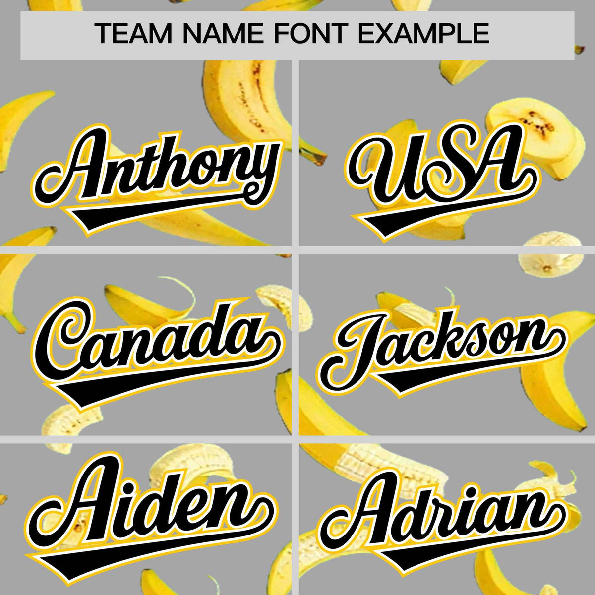 Custom Gray Varsity Full-Zip Banana Pattern Letterman Bomber Jacket | Graffiti Pattern | Embroidery&amp;Dye-sublimation printing | KXKSHOP