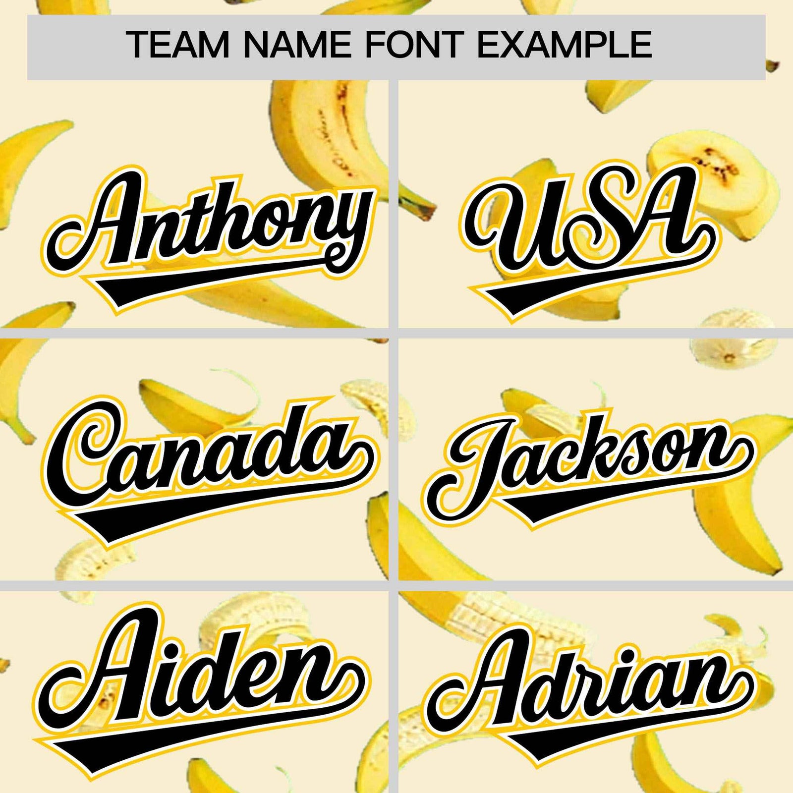 Custom Cream Varsity Full-Zip Banana Pattern Letterman Bomber Jacket | Graffiti Pattern | Embroidery&Dye-sublimation printing | KXKSHOP