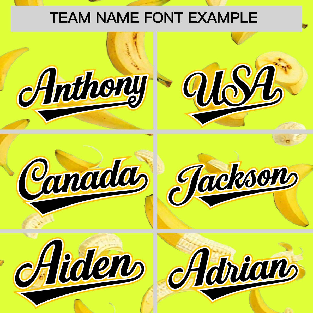 Custom Fluorescent Green Varsity Full-Zip Banana Pattern Letterman Bomber Jacket | Graffiti Pattern | Embroidery&Dye-sublimation printing | KXKSHOP